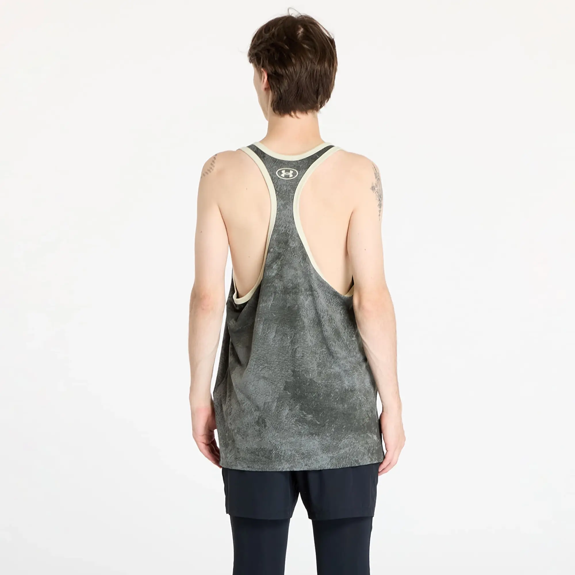 Tank Top Under Armour Project Rock Racer Tank Tools Top Clay Green/ Silt Xxl