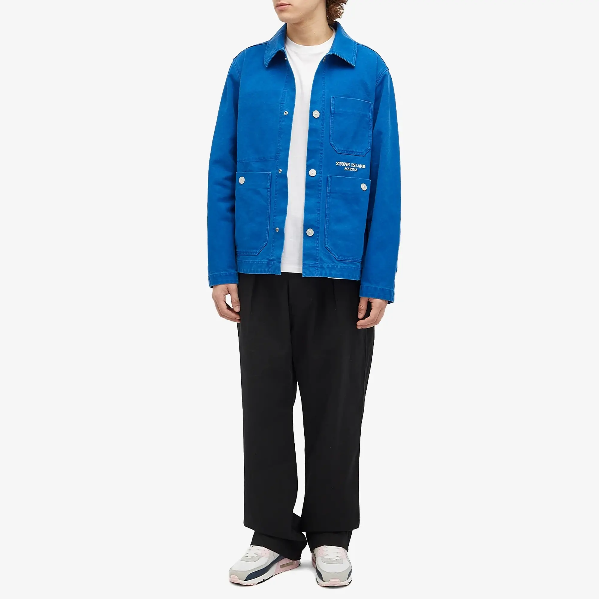 Stone Island Men's Marina Work Jacket Bright Blue