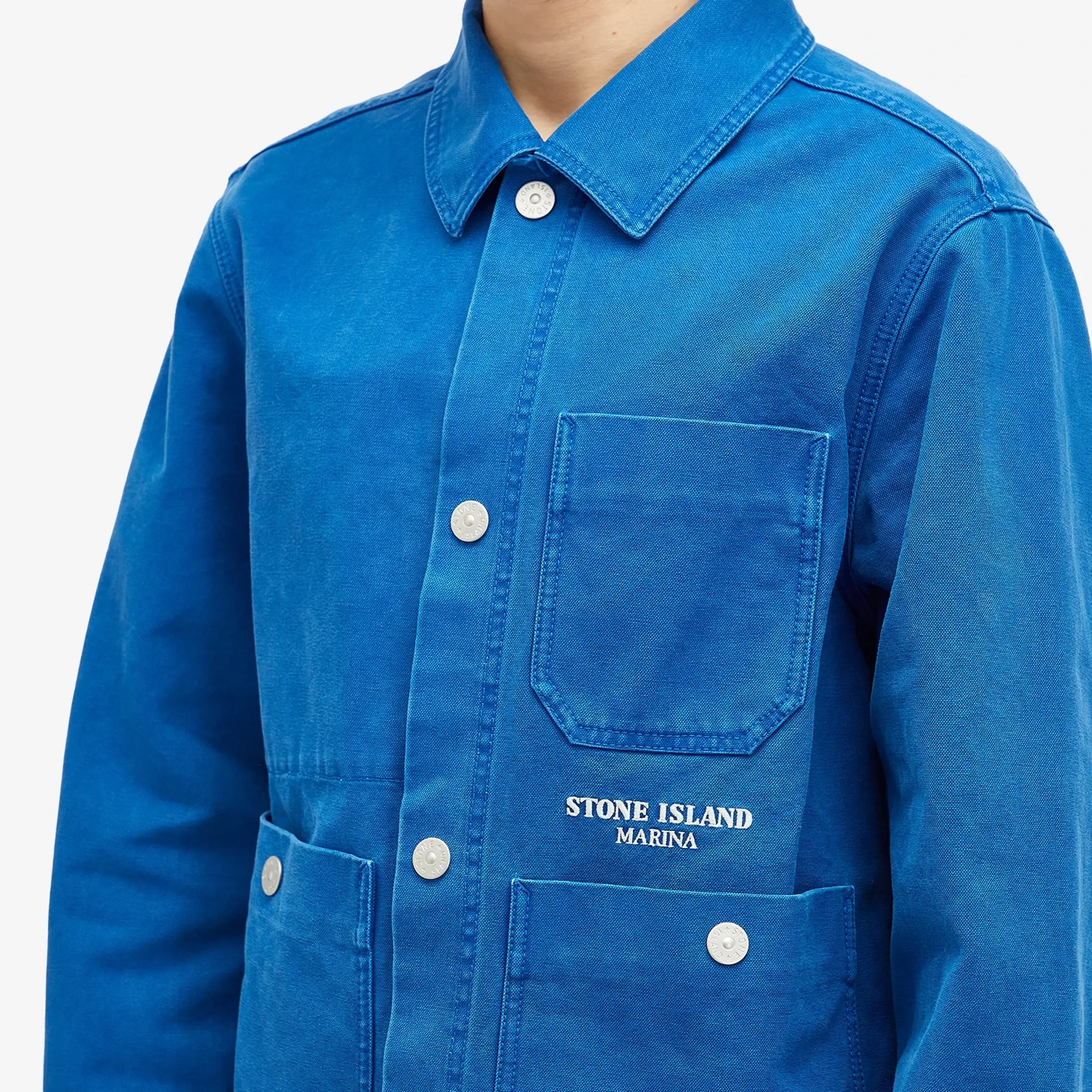 Stone Island Men's Marina Work Jacket Bright Blue
