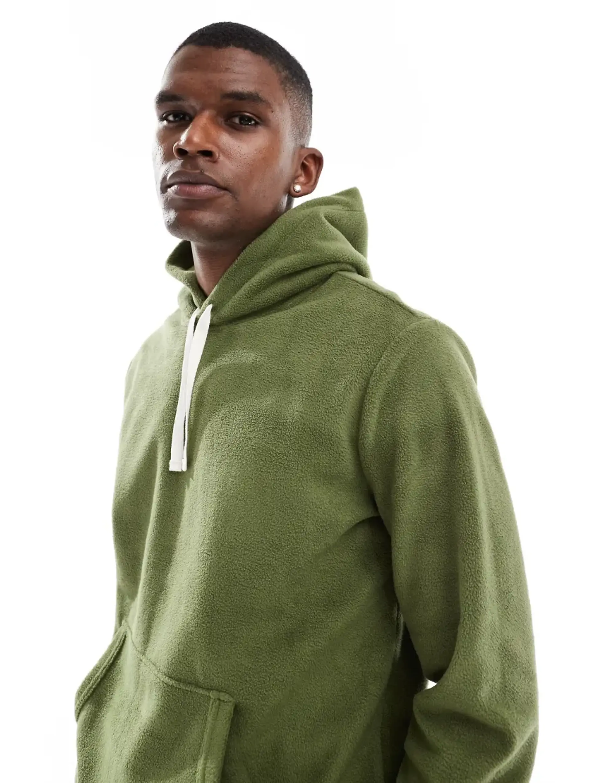 Polo Ralph Lauren Lounge Hoodie With Hem Logo In Green