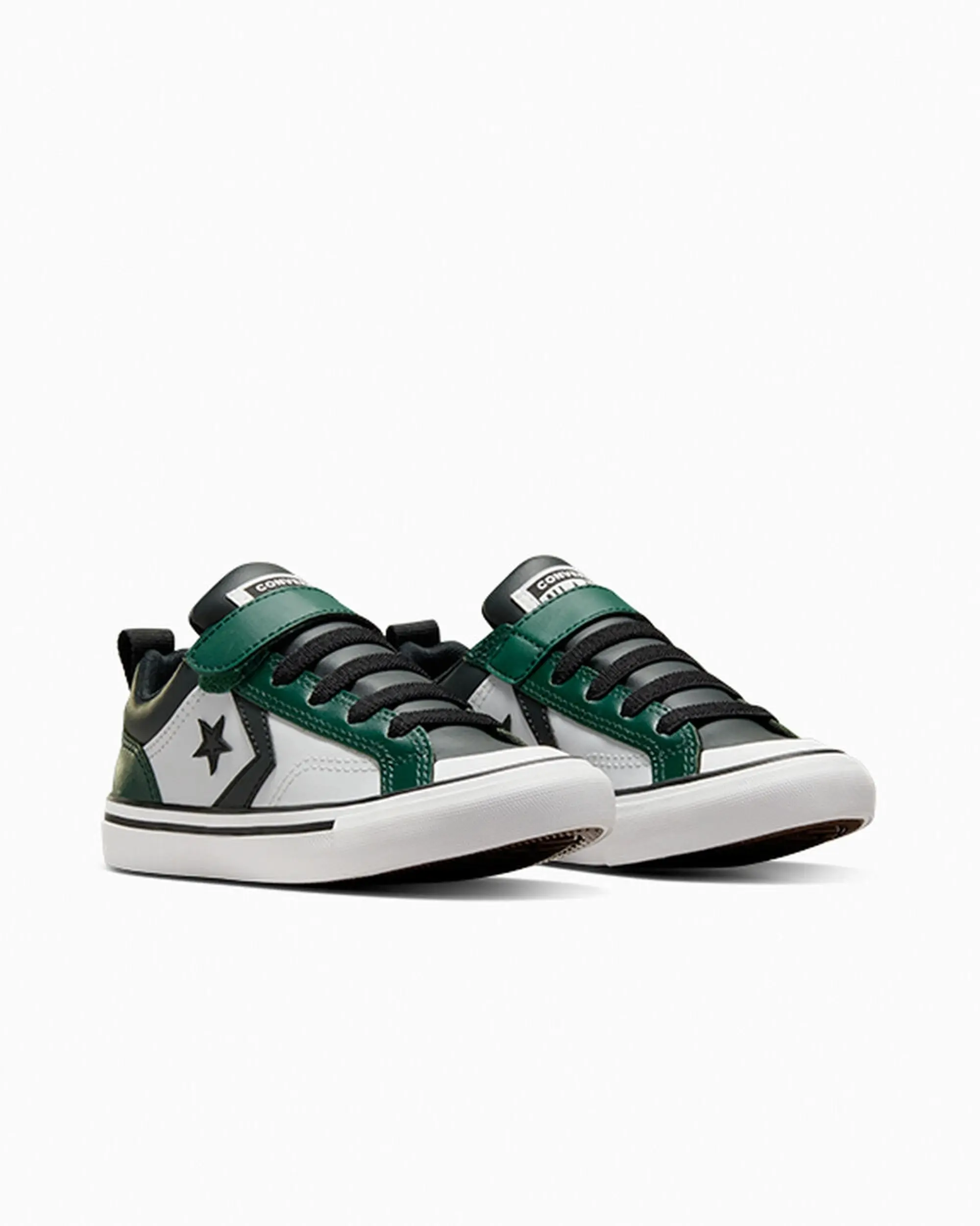 Converse Pro Blaze Easy-On Boys Junior in White & Green