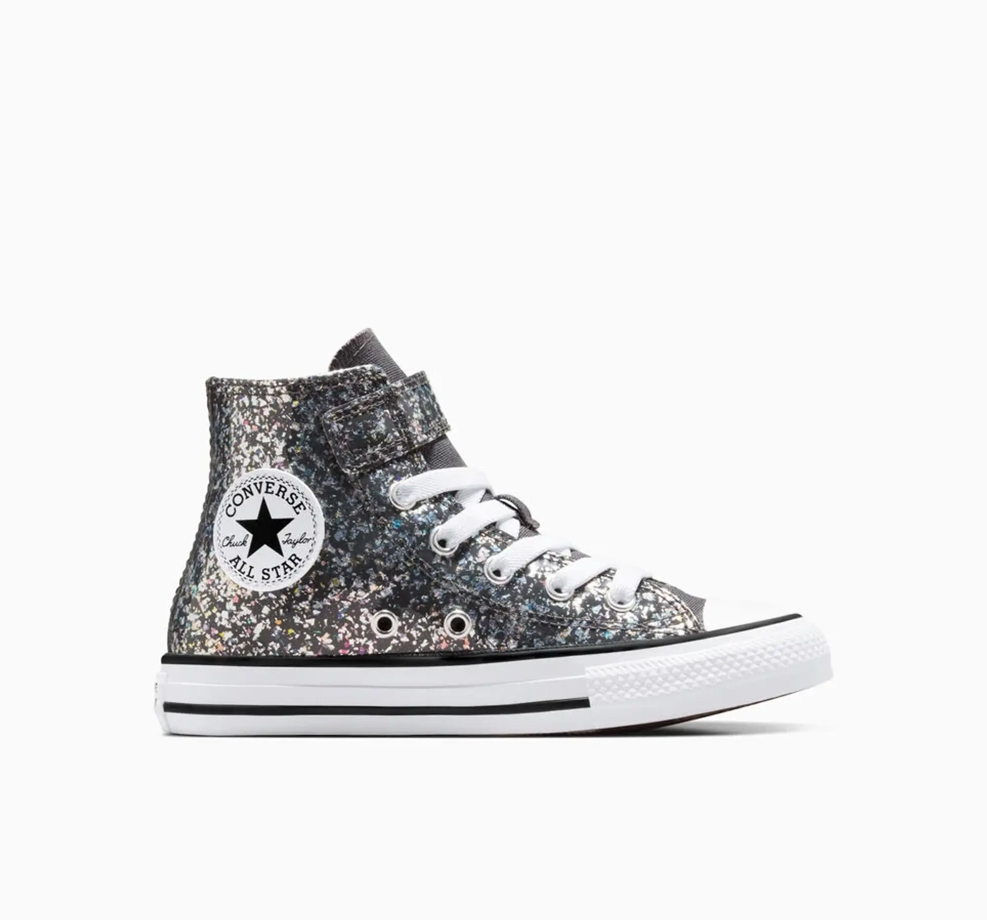 Converse black multi all star hi 1v Girls Junior trainers