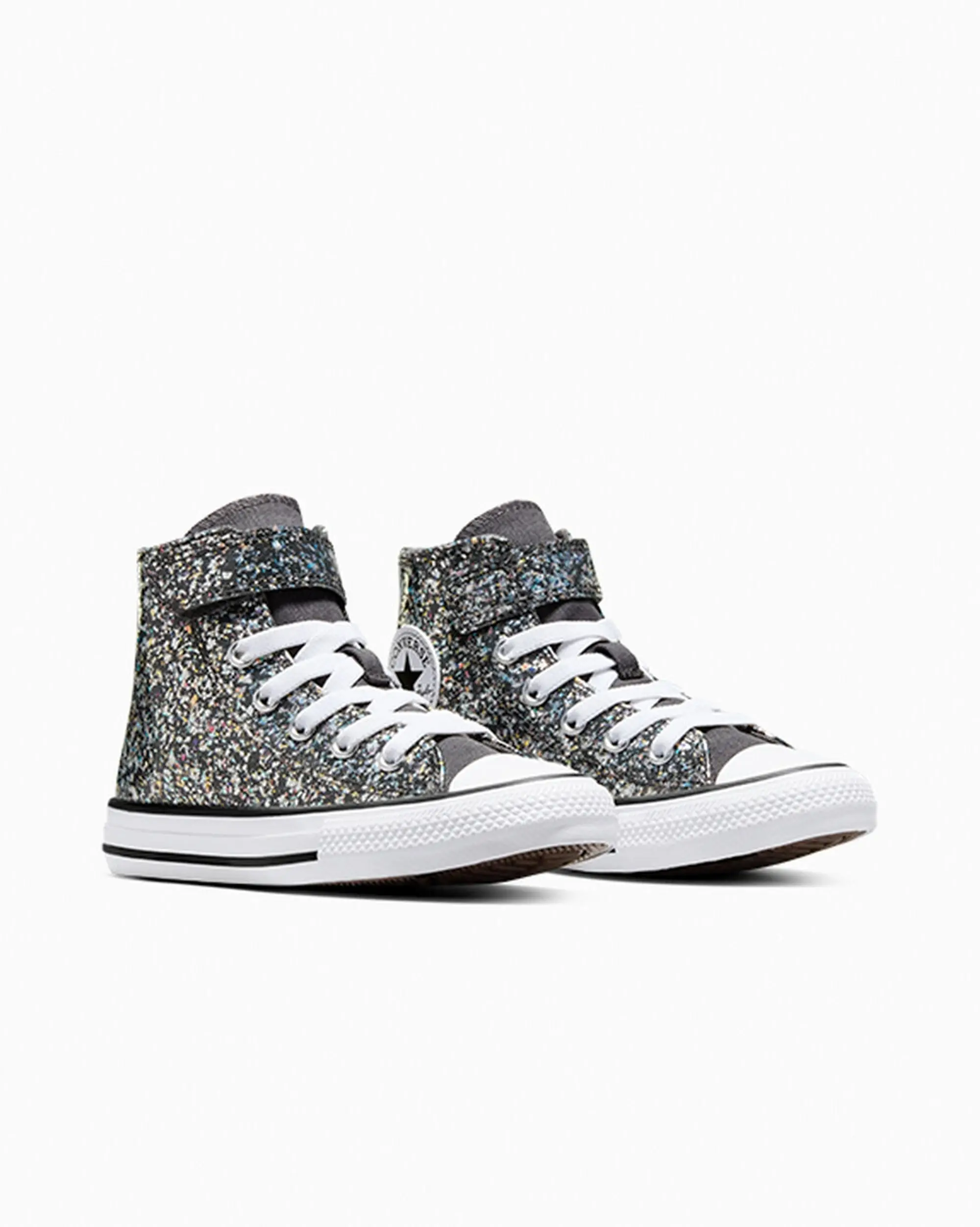 Converse black multi all star hi 1v Girls Junior trainers
