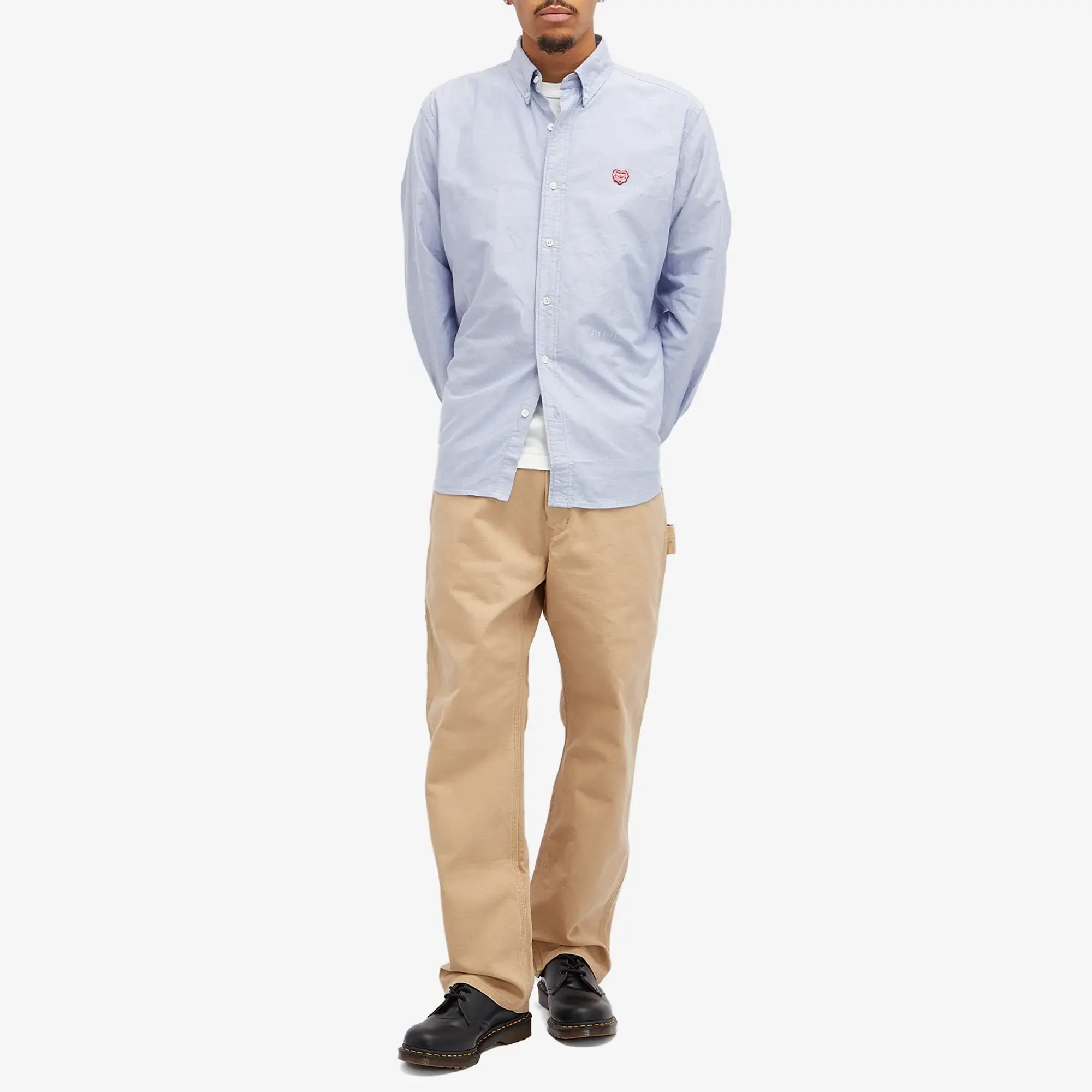 Human Made Men's Washed Duck Work Pants Beige