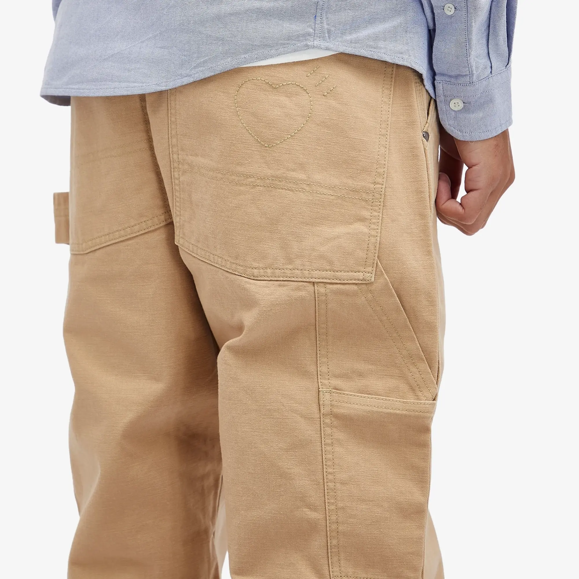 Human Made Men's Washed Duck Work Pants Beige