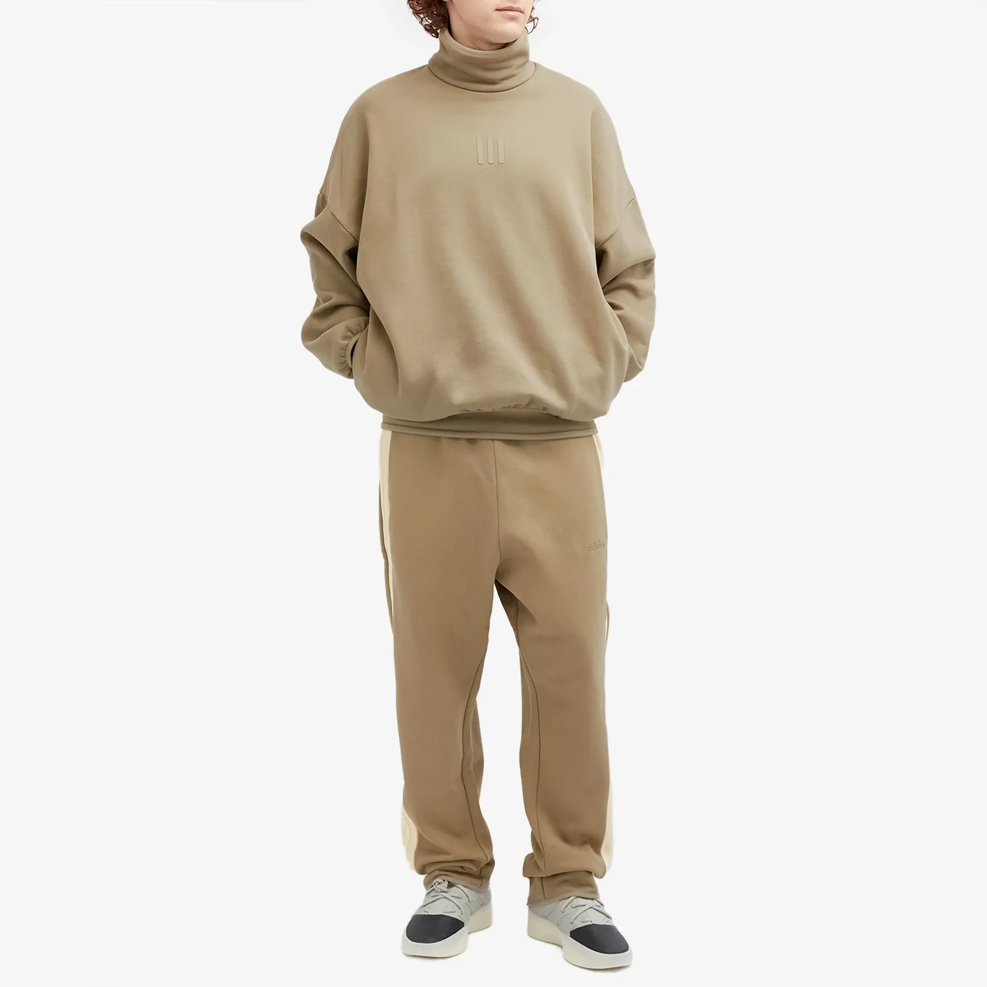 Adidas x Fear Of God Athletics Fleece Mock Sweatshirt Clay