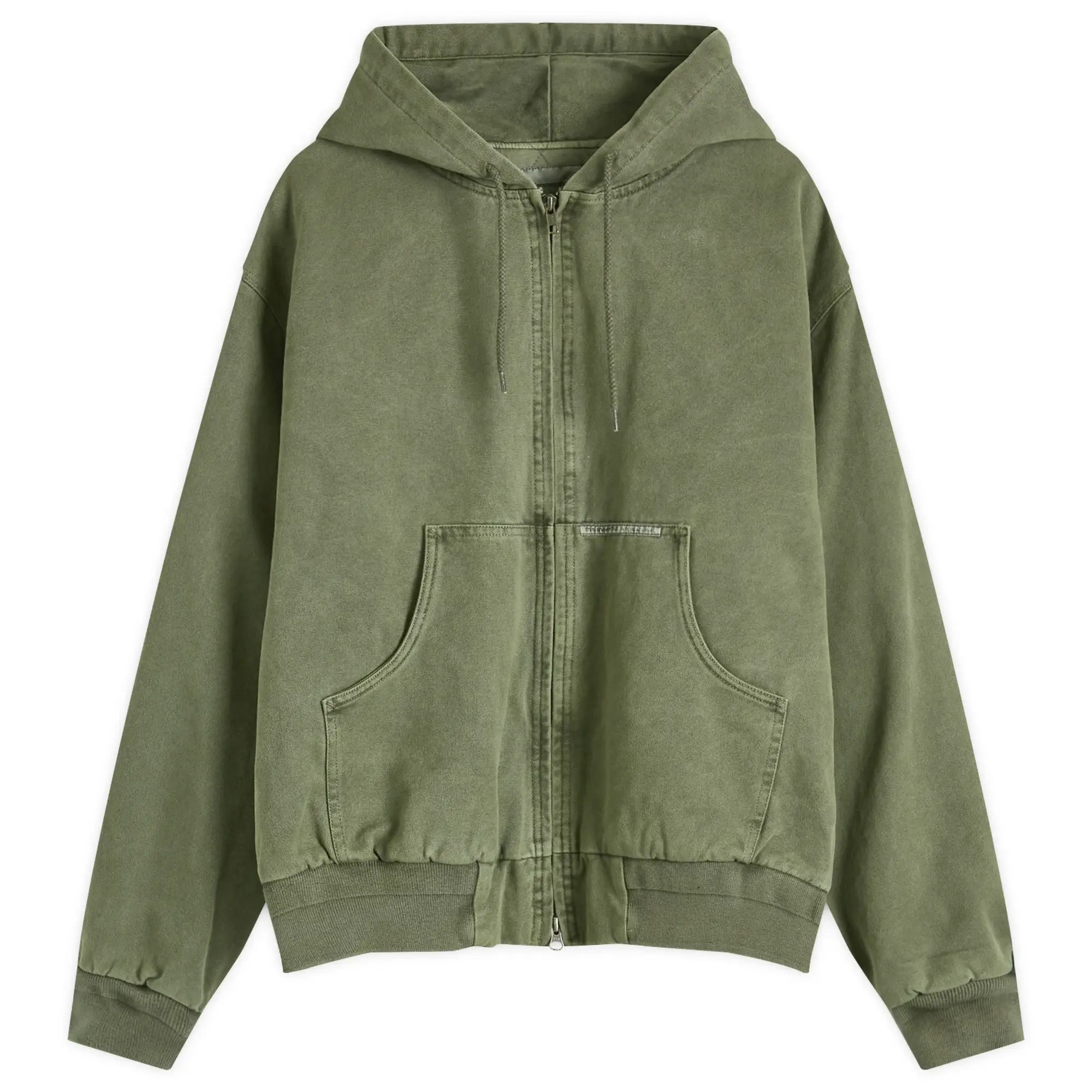 thisisneverthat Men's Overdyed Hooded Jacket Olive