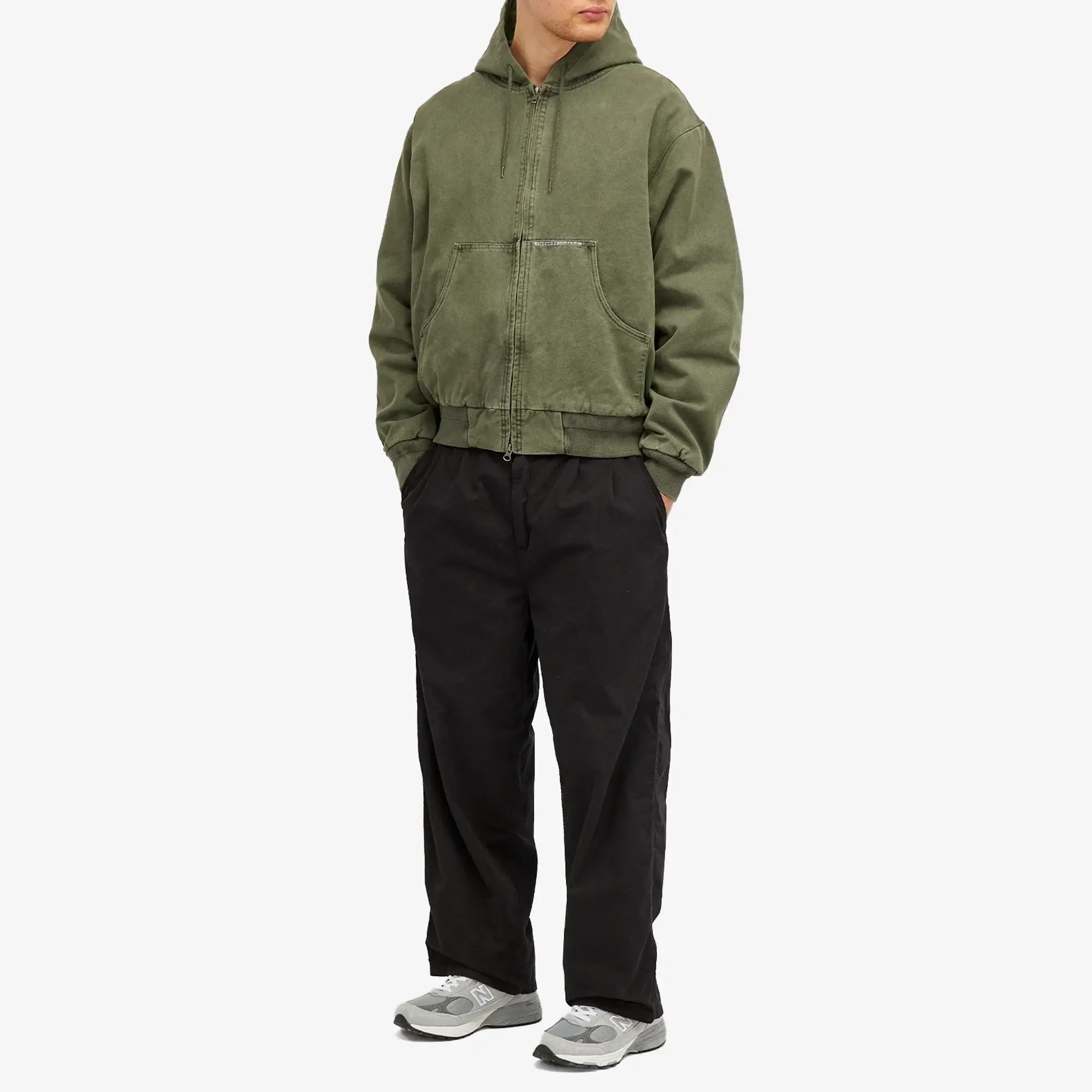 thisisneverthat Men's Overdyed Hooded Jacket Olive