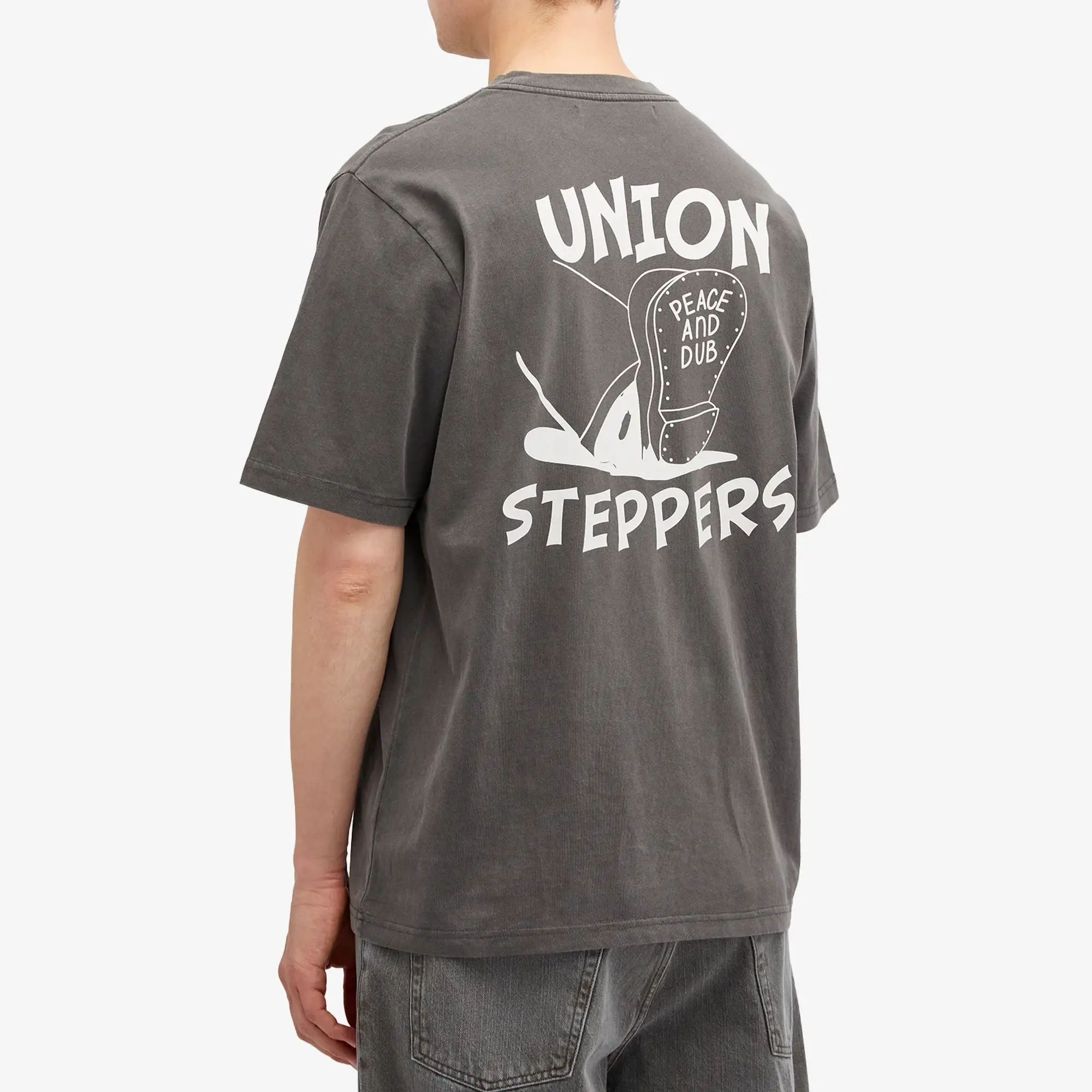 Union LA Men's Peace & Dub T-Shirt Vintage Black