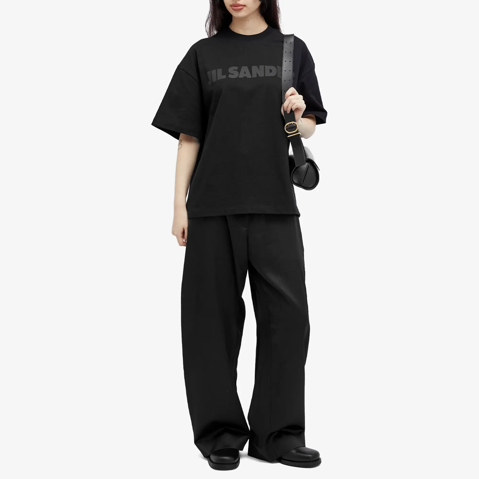 Jil Sander Women's Short Sleeve T-Shirt Black