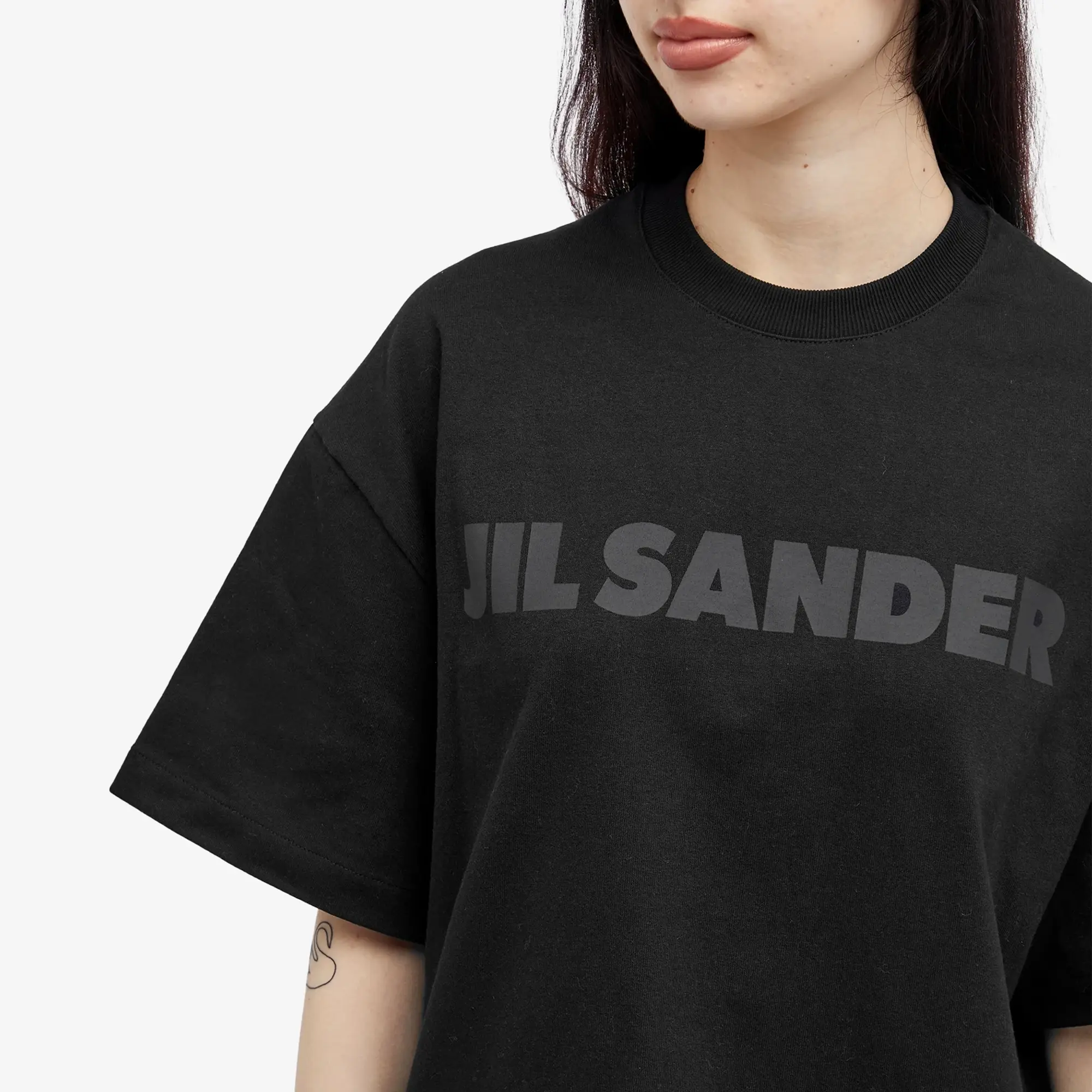 Jil Sander Women's Short Sleeve T-Shirt Black