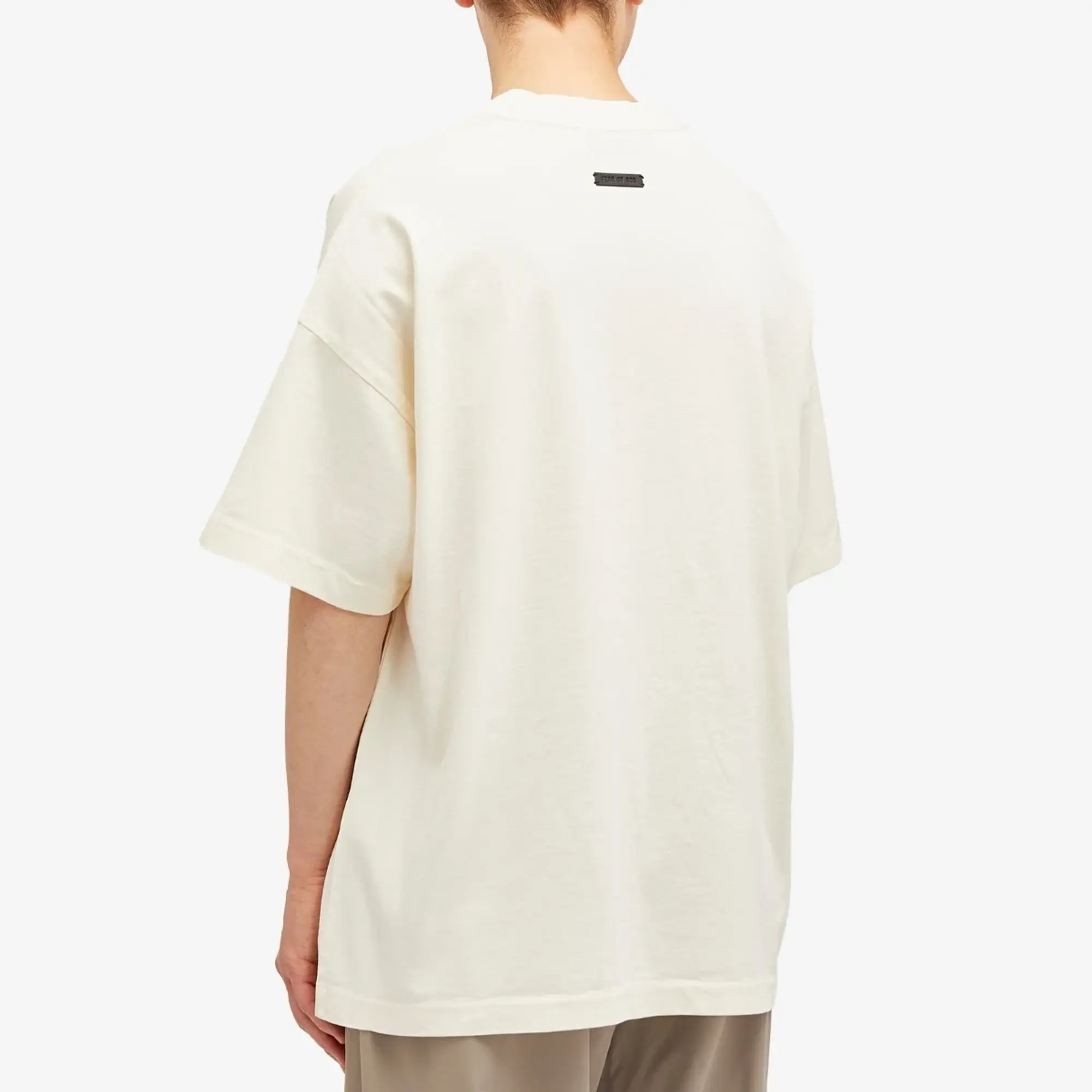 Fear of God Men's 8 Print Short Sleeved T-Shirt Cream