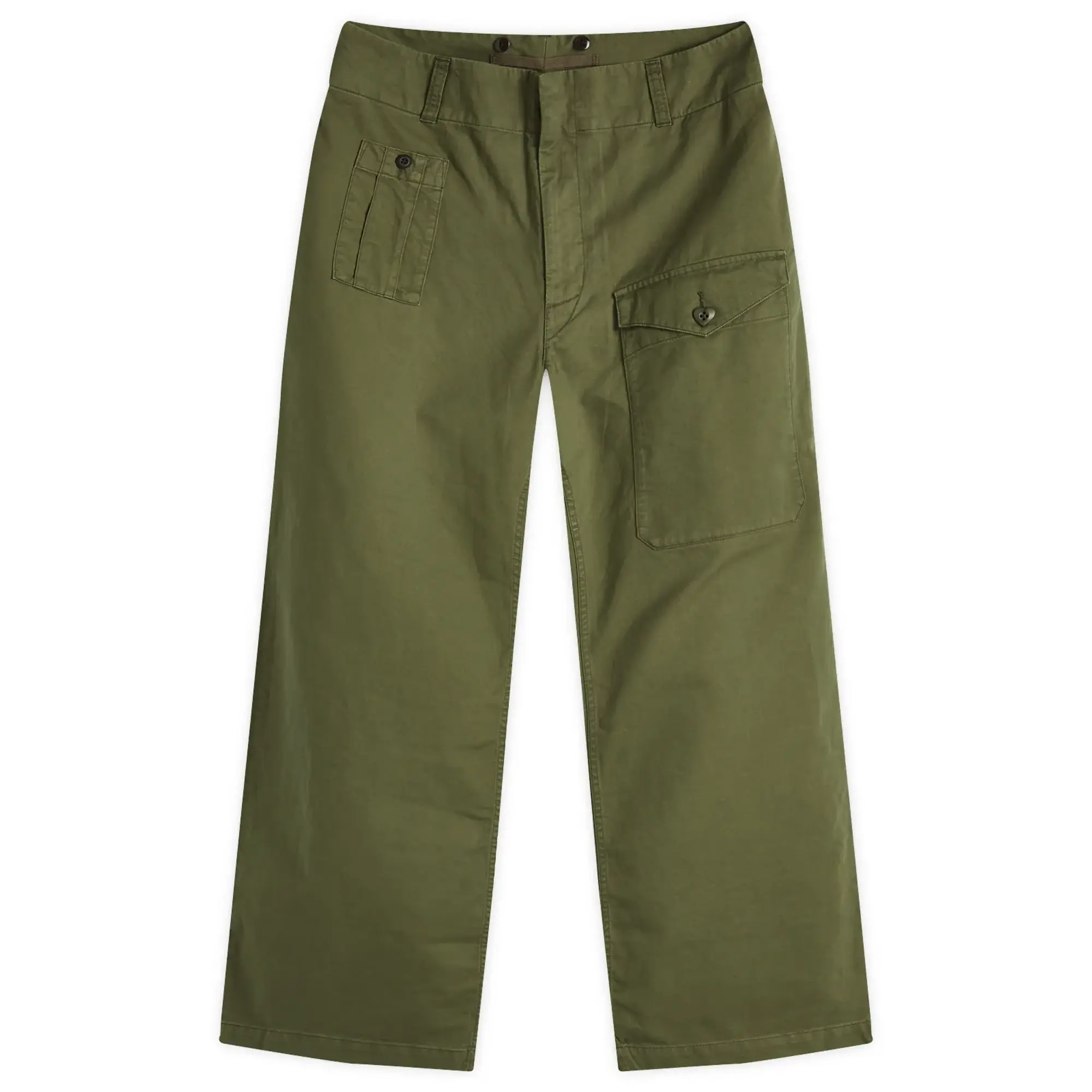 Human Made Men's Straight Cargo Pants Olive