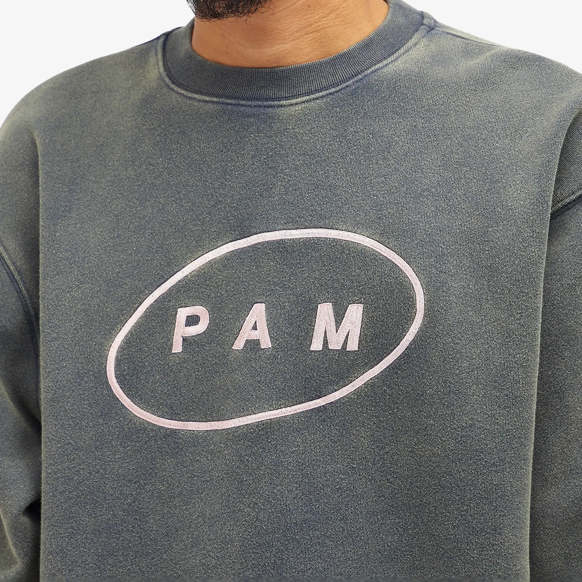 P.A.M. Men's Ellipse Crew Sweatshirt Sandwash True Blue