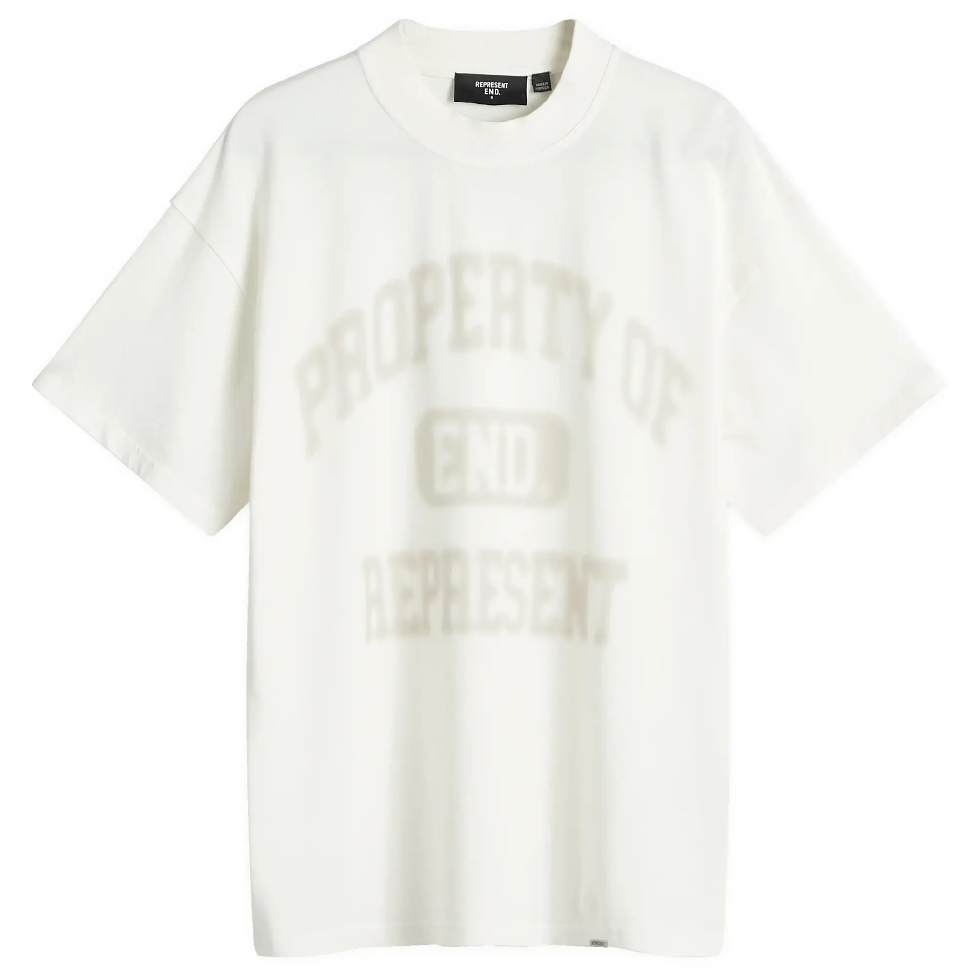 END. x Represent Property Of T-Shirt Flat White
