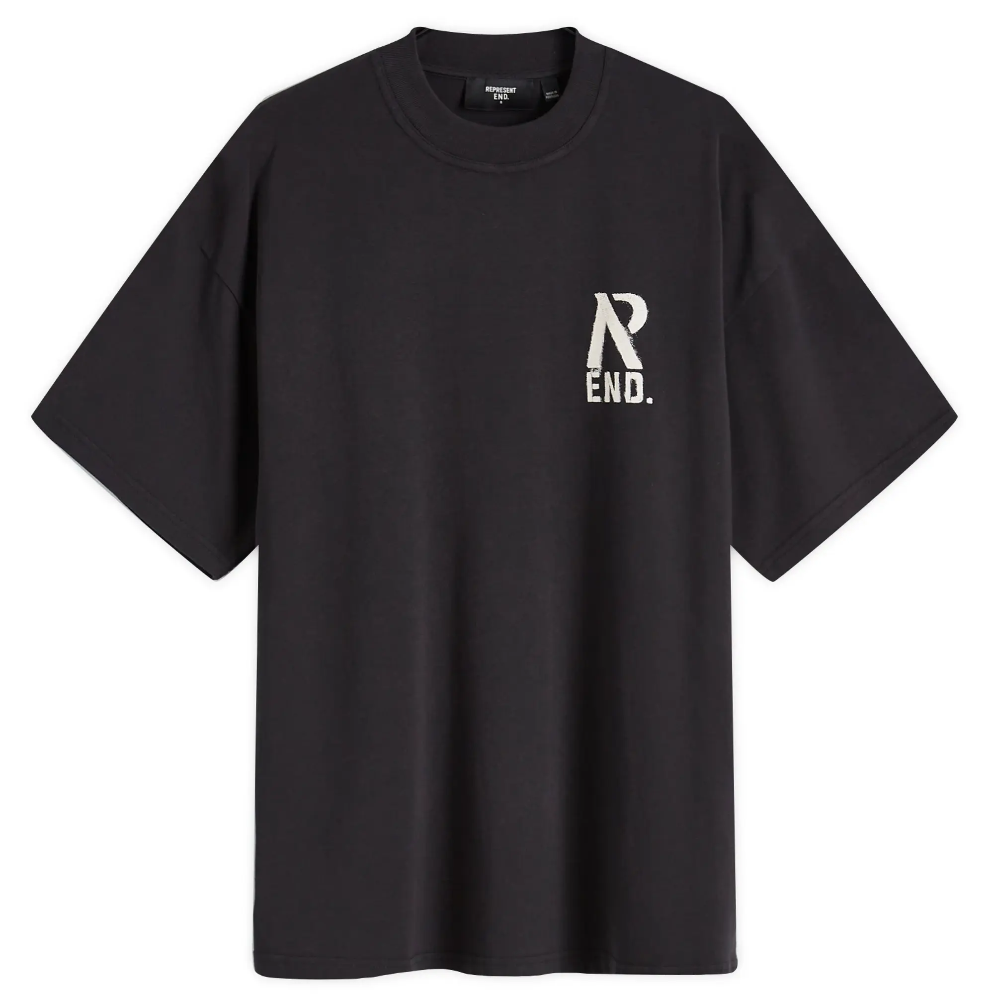 END. x Represent Workshop T-Shirt Stained Black