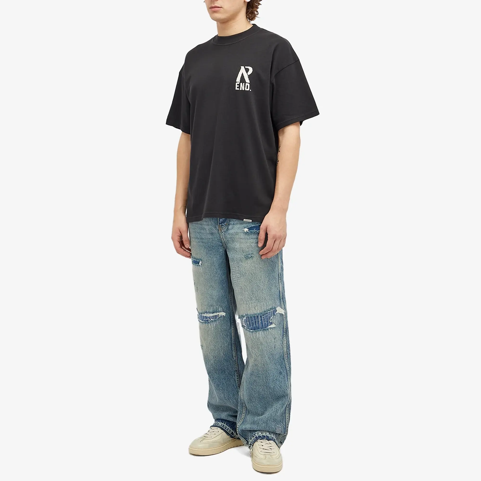 END. x Represent Workshop T-Shirt Stained Black