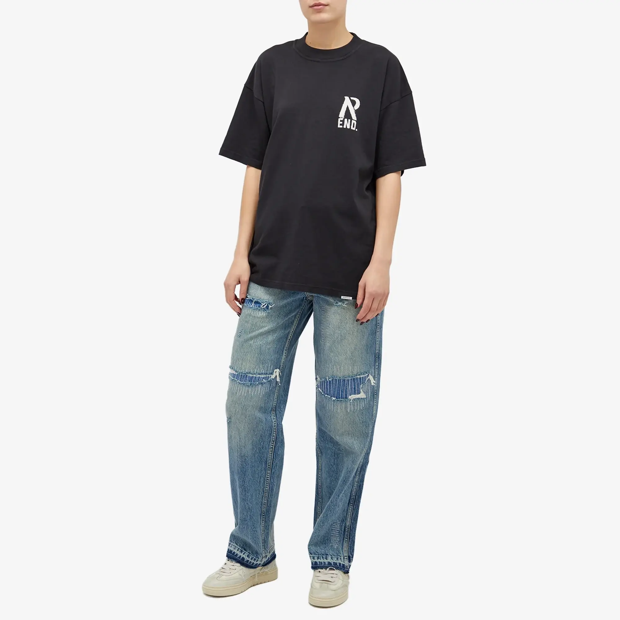 END. x Represent Workshop T-Shirt Stained Black