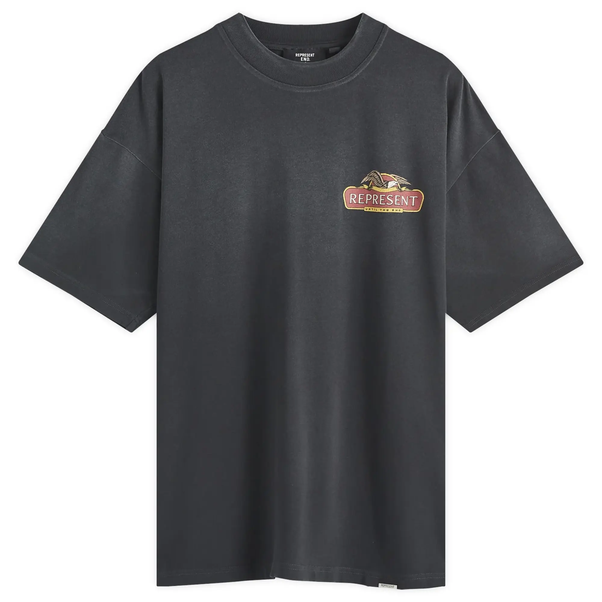 END. x Represent Eagles T-Shirt Stained Black