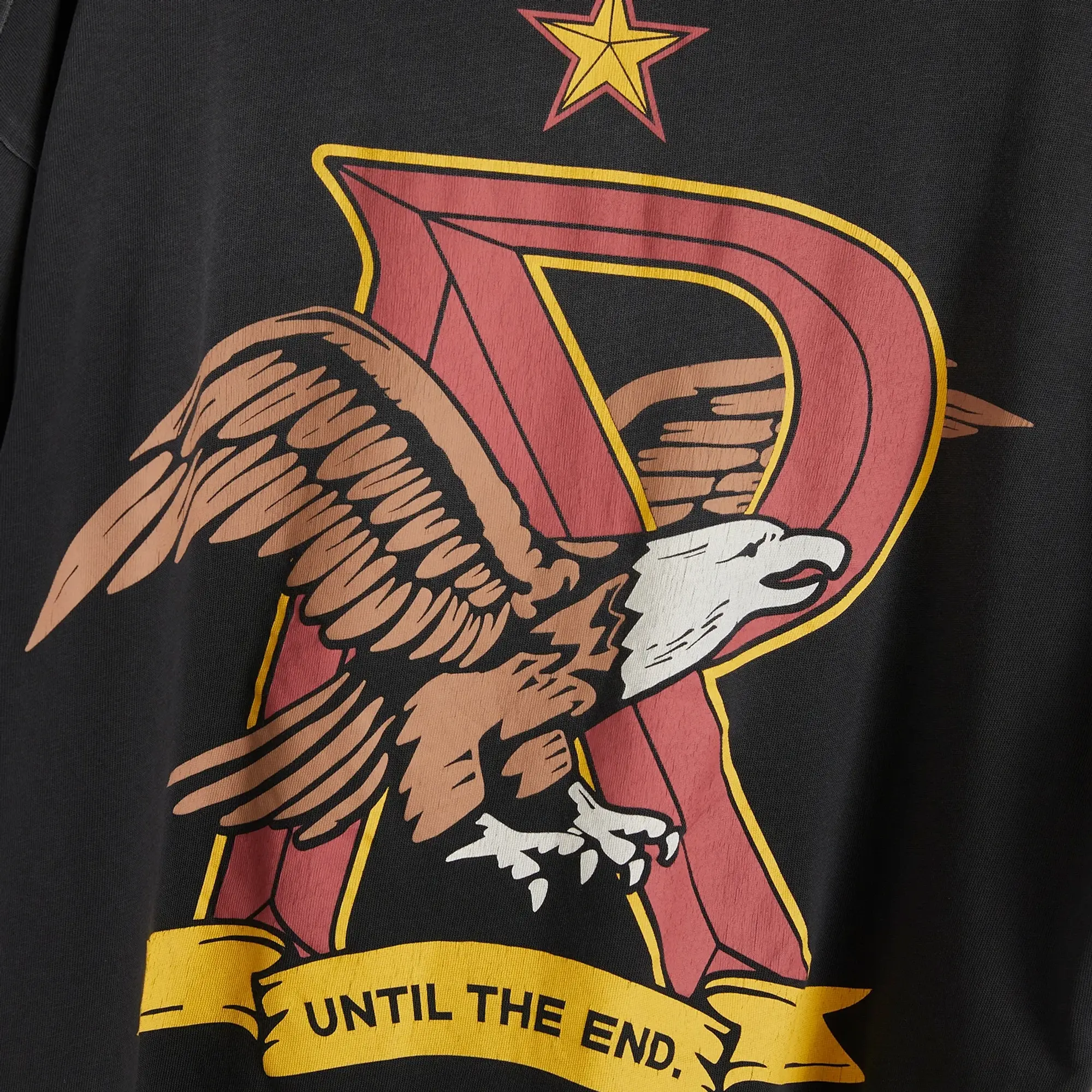 END. x Represent Eagles T-Shirt Stained Black