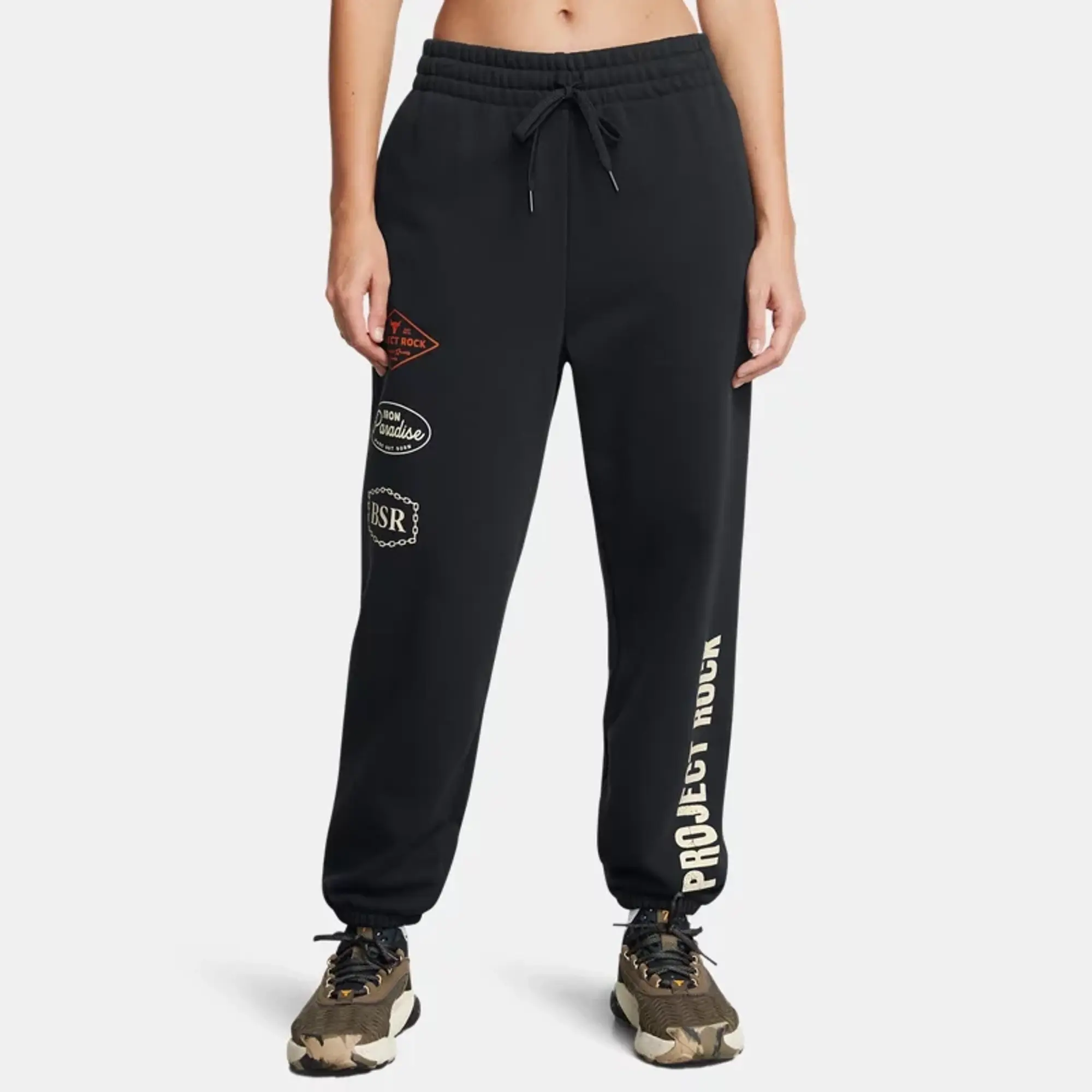 Under Armour Women's Project Rock Heavyweight Tools Of The Trade Pants Black / Silt XS