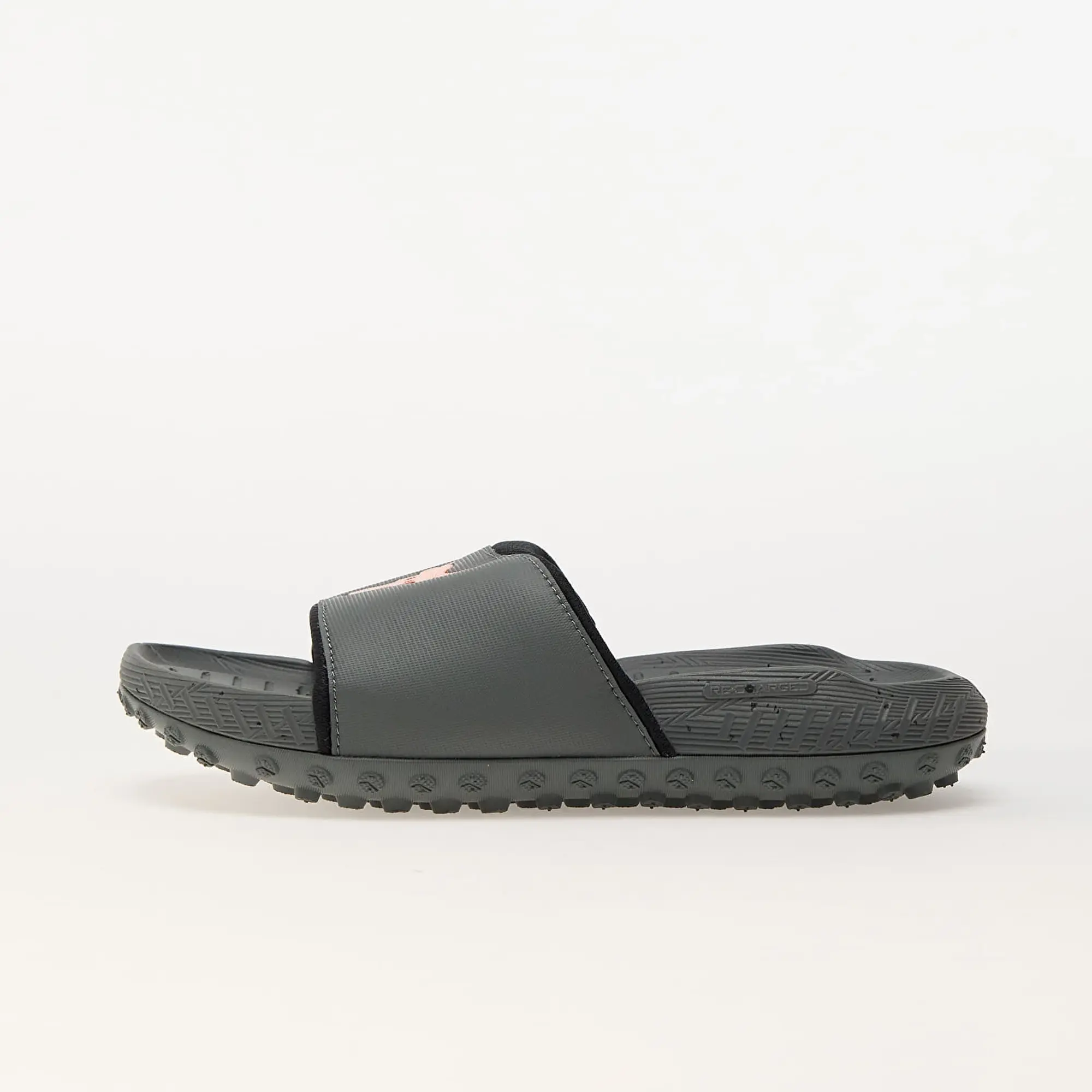 Under Armour Unisex Project Rock 3 Slides Clay Green / Black / Team Orange 8