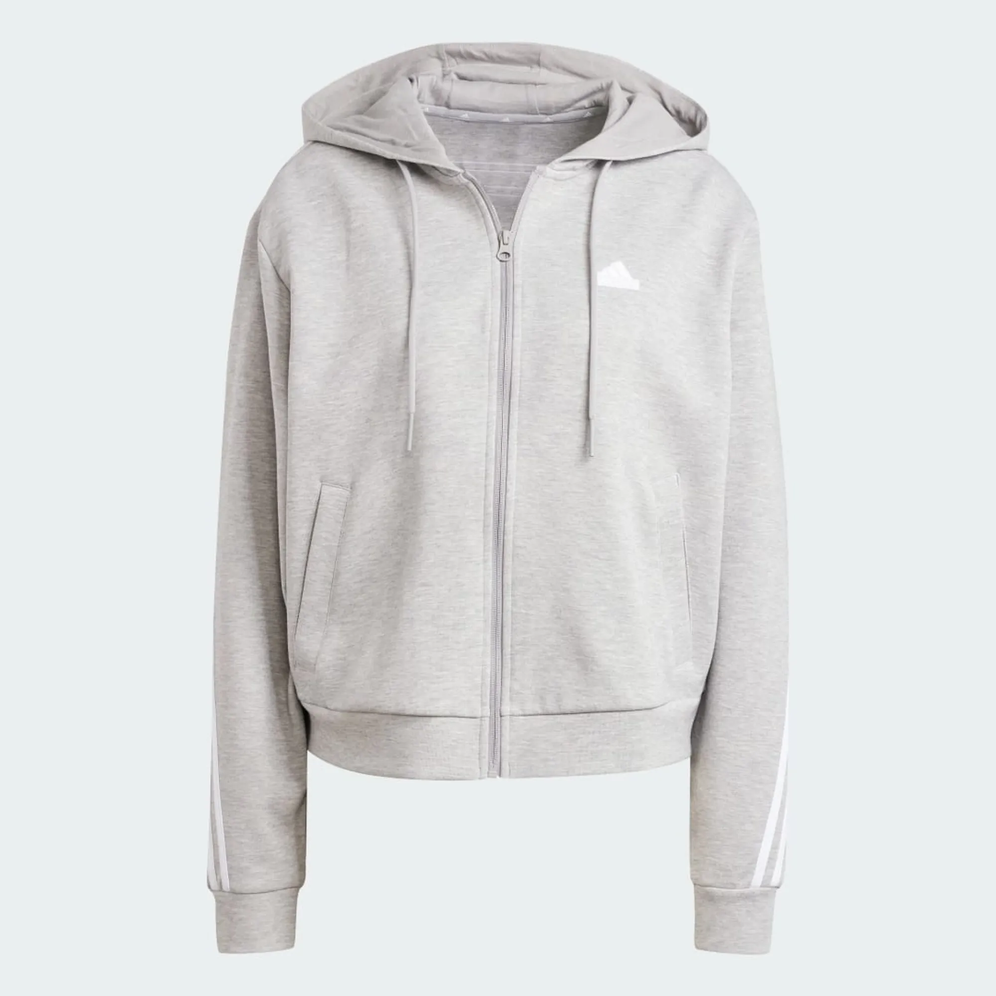adidas Future Icons 3-Stripes Full Zip Hoodie | IS3678 | FOOTY.COM