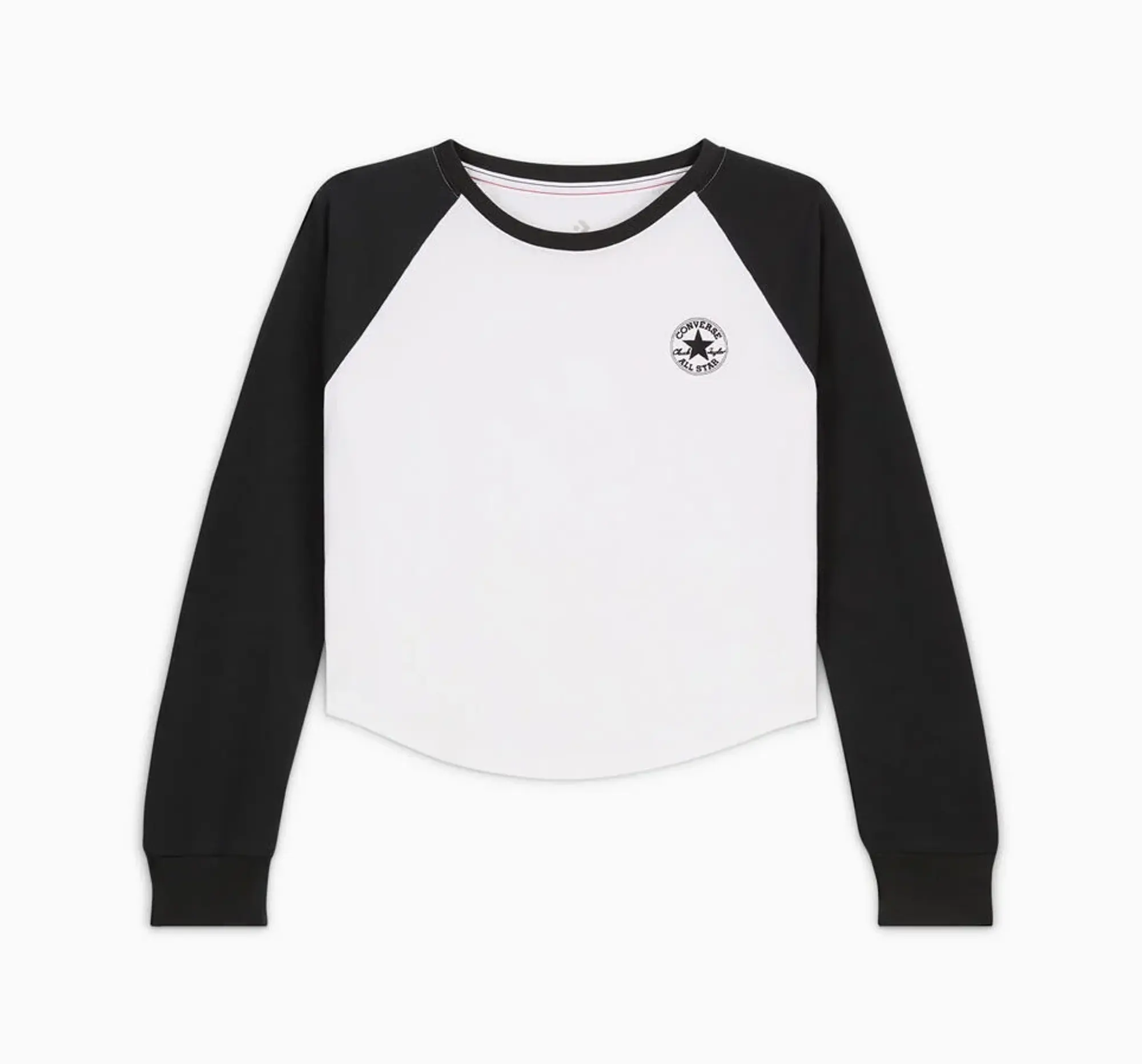 Converse Raglan Long-Sleeve Top - White