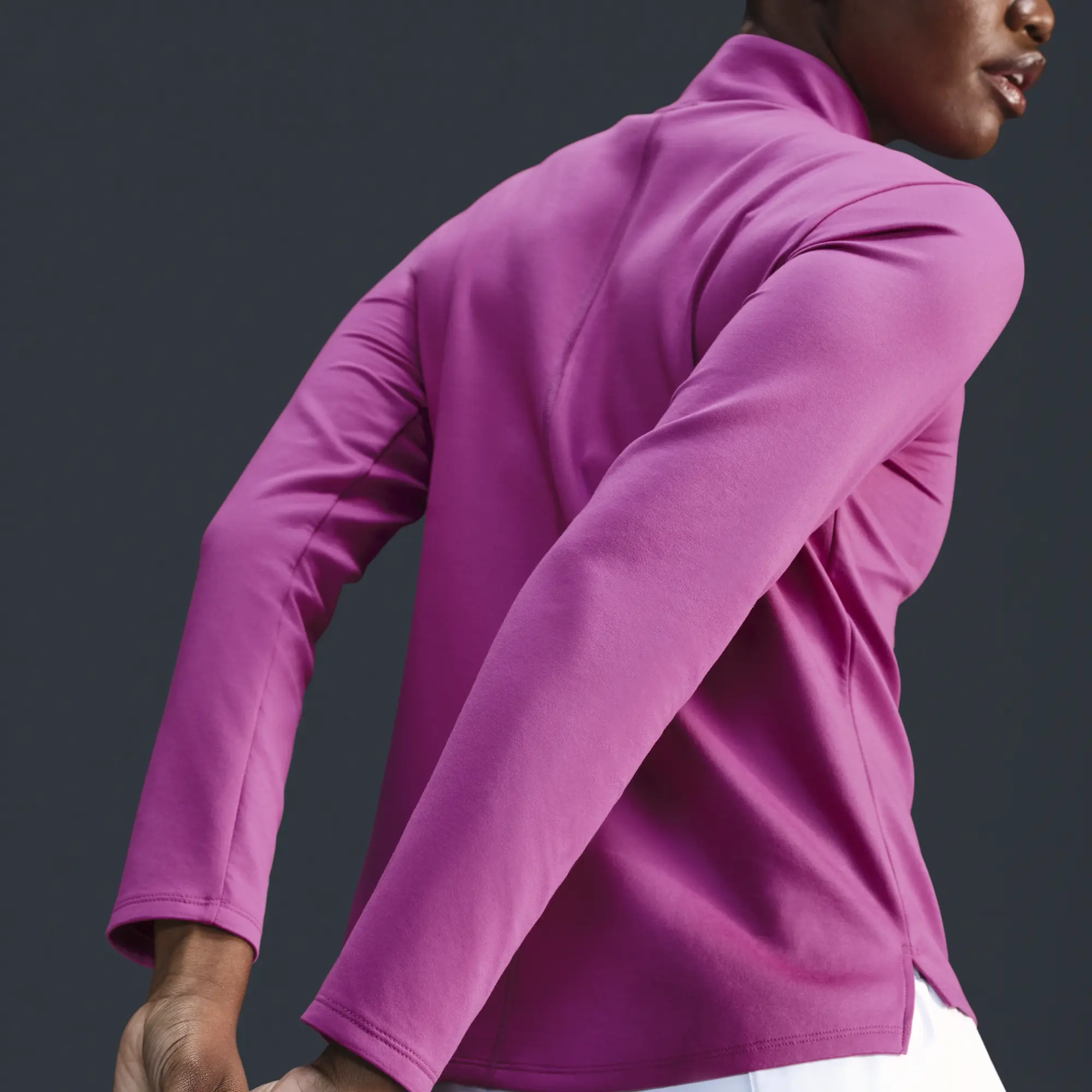 Nike Therma-FIT One Women's Long-Sleeve 1/2-Zip Top - Purple
