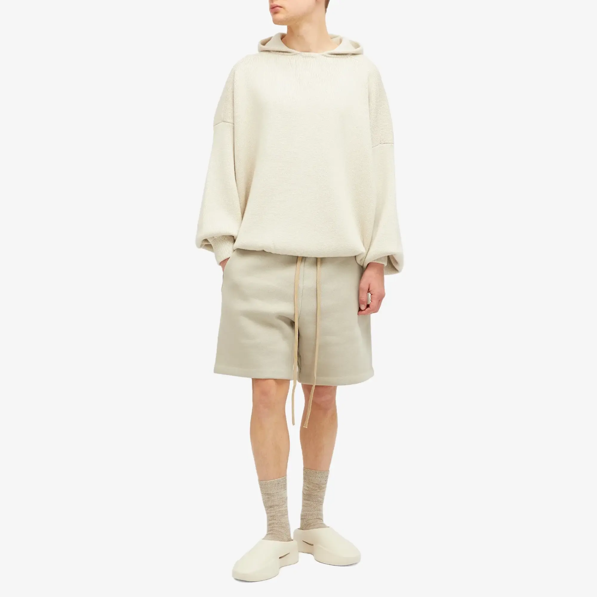 Fear of God Men's Relaxed Fleece Shorts Paris Sky