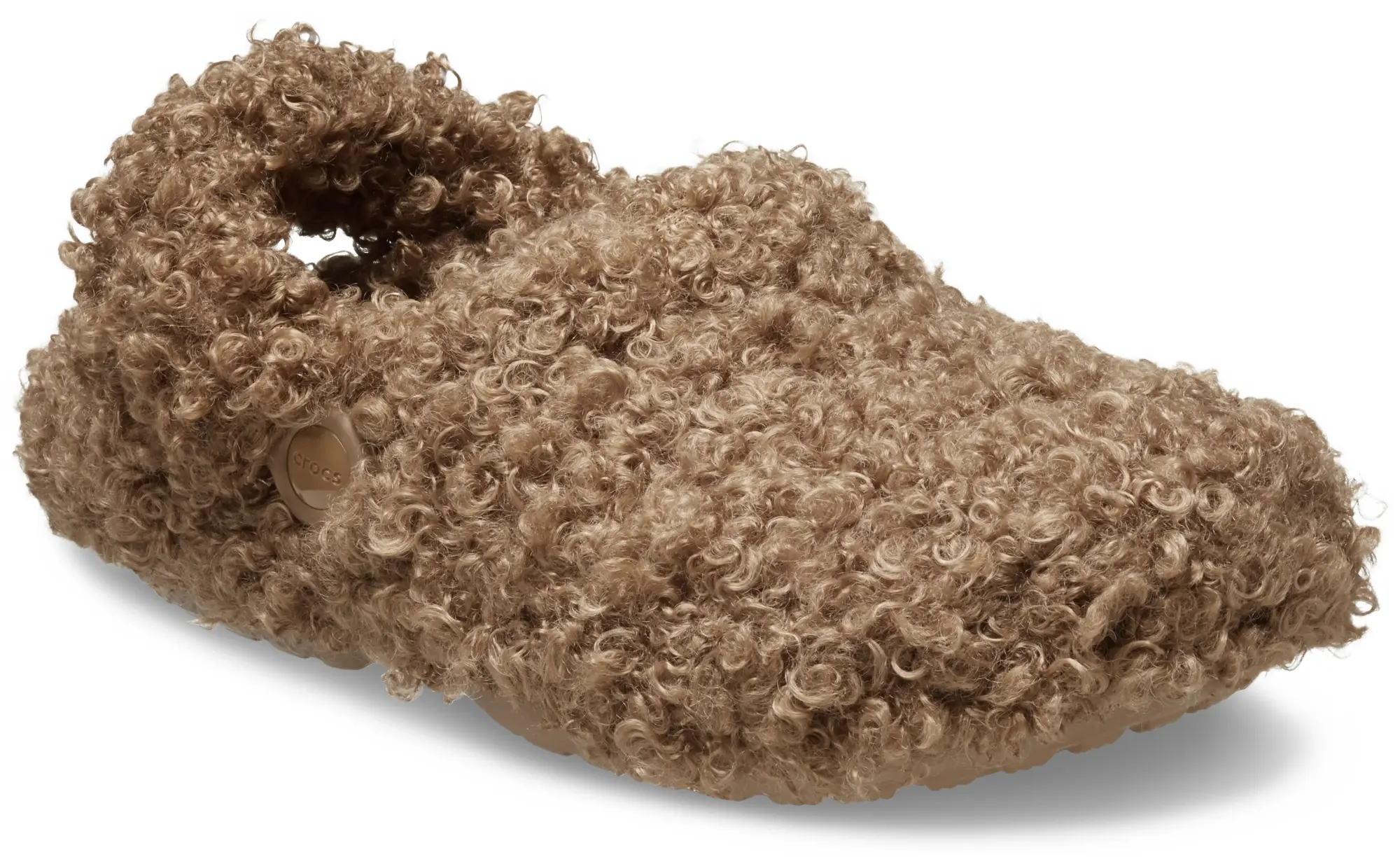 Crocs | Unisex | Classic Faux Doodle Fur | Clogs | Sepia | W8/M7