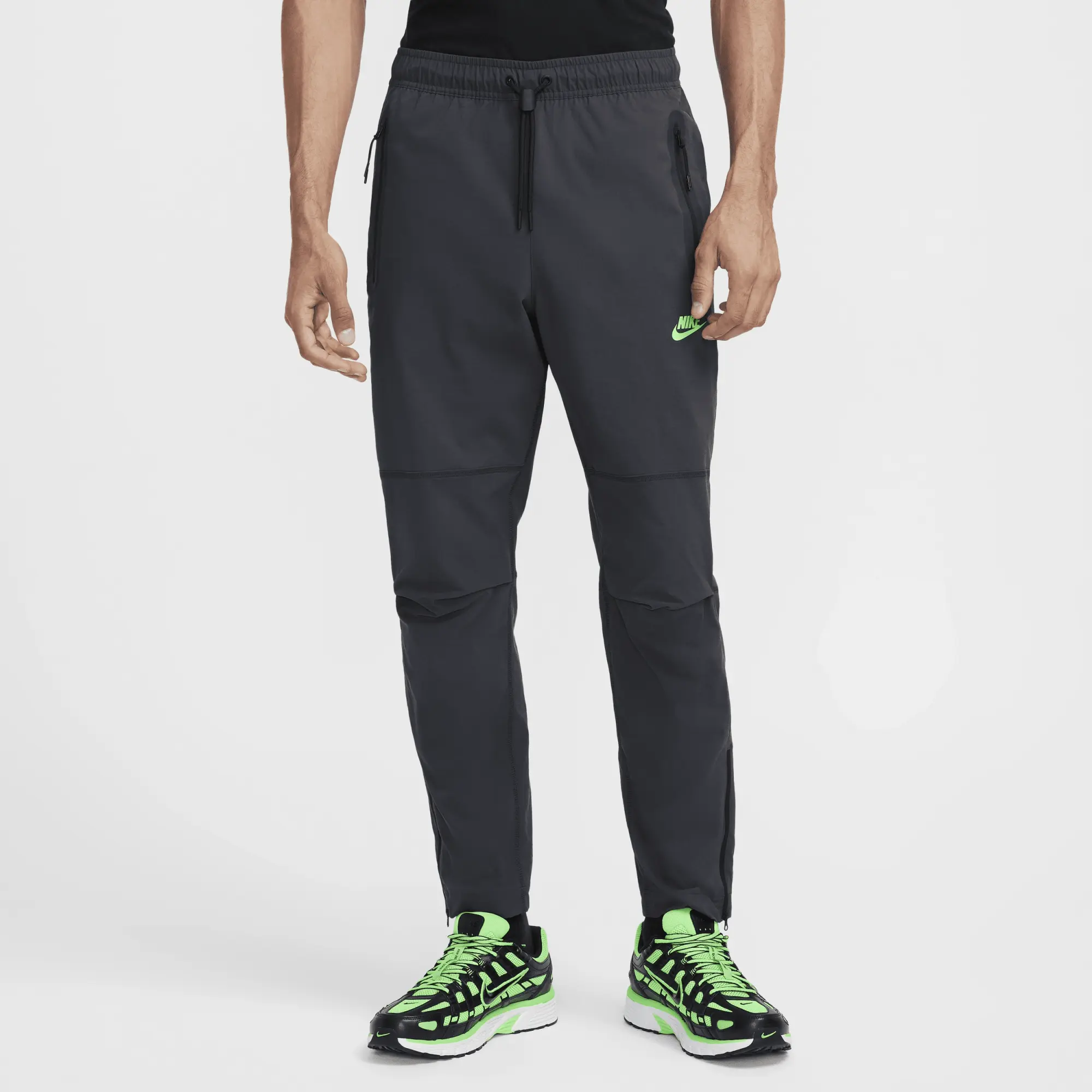 Nike Tech Woven Open Hem Pant - Grey - Size M - Grey