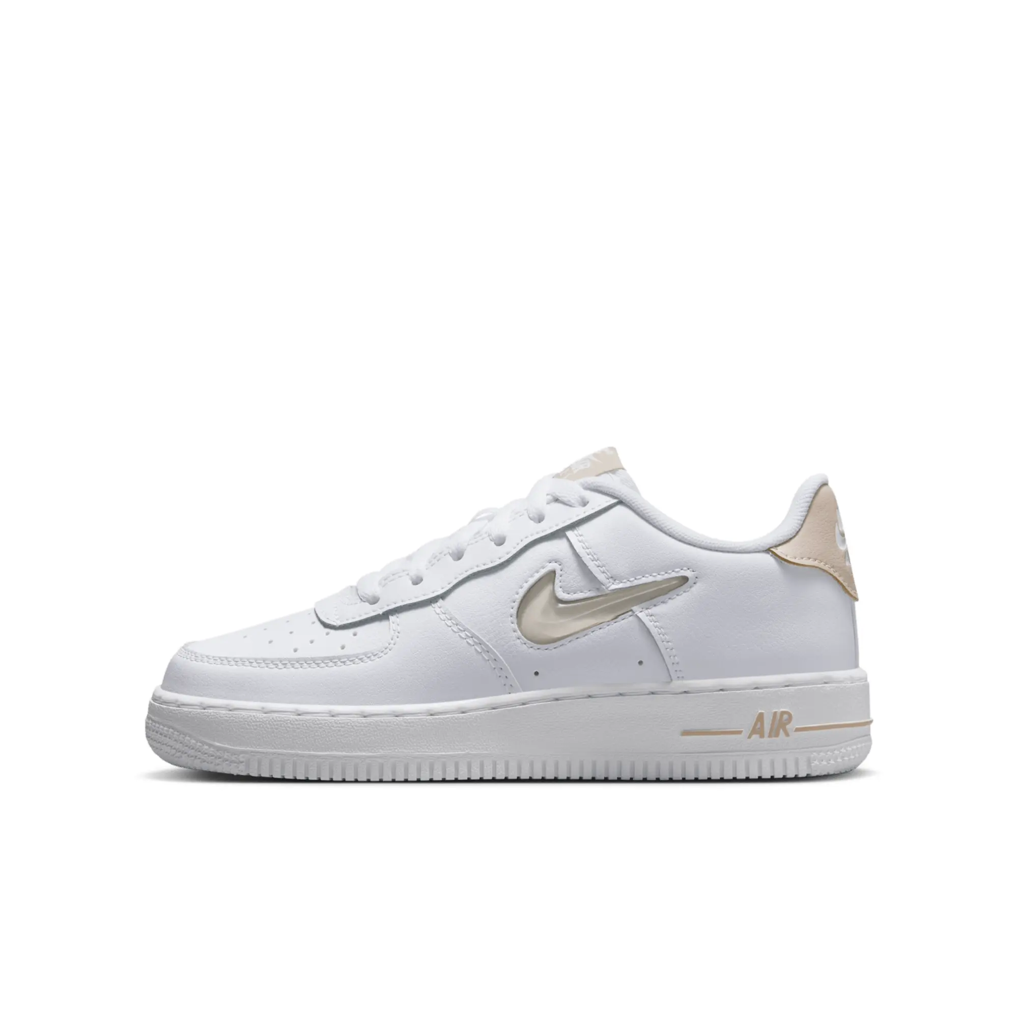 Nike air force 1 white older kids best sale