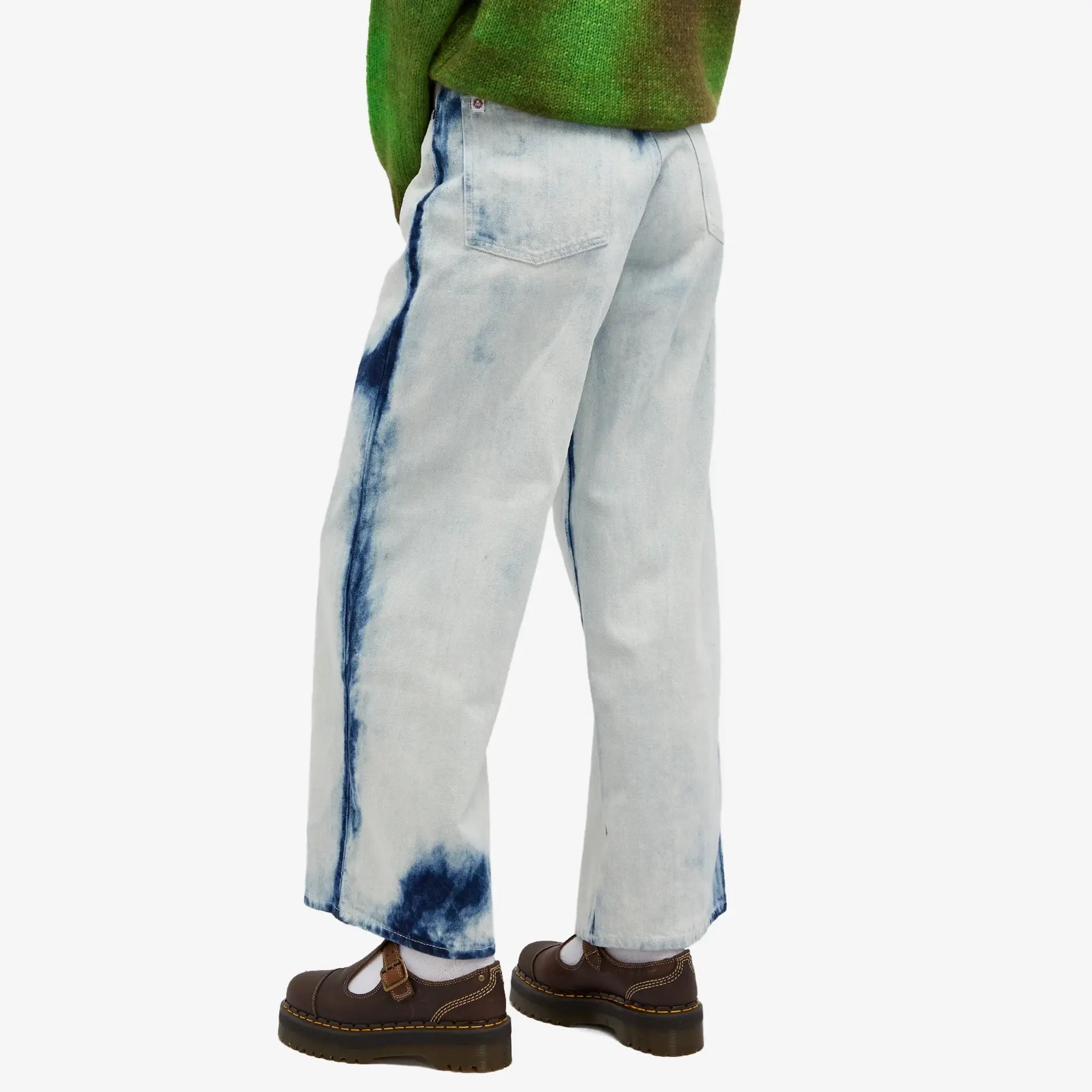 Charles Jeffrey Women's Loverboy Wide Denim Jean White Bleach