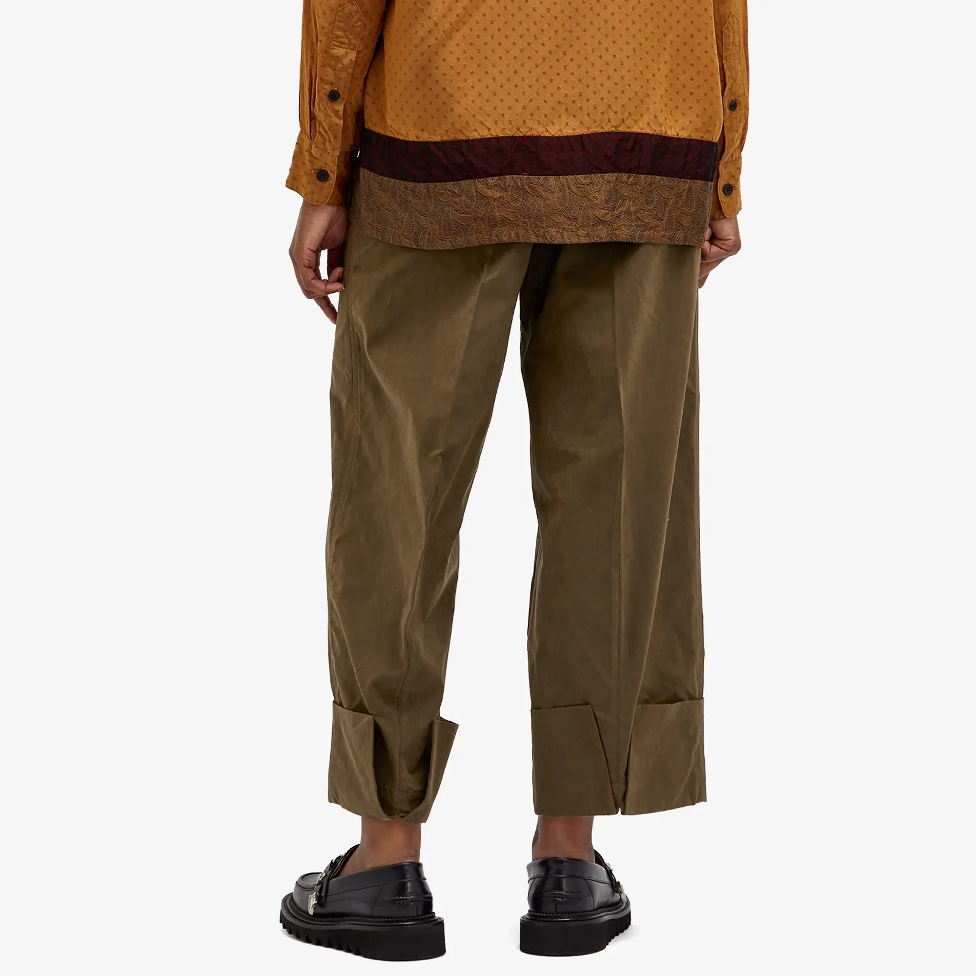 TOGA Women's Polyester cotton pants Khaki