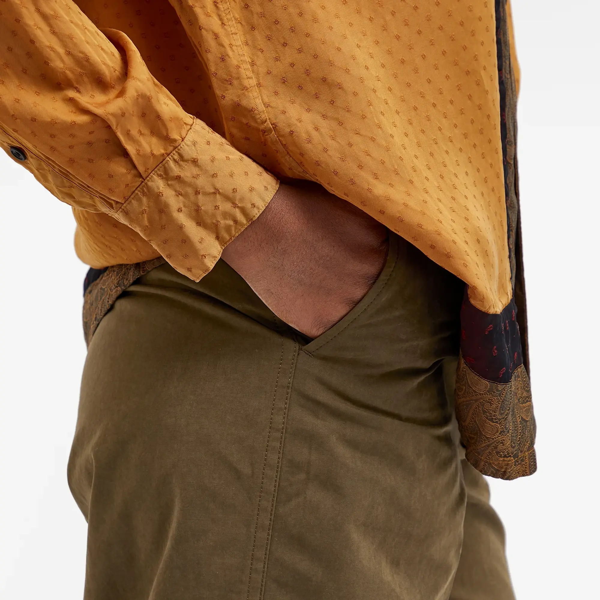 TOGA Women's Polyester cotton pants Khaki