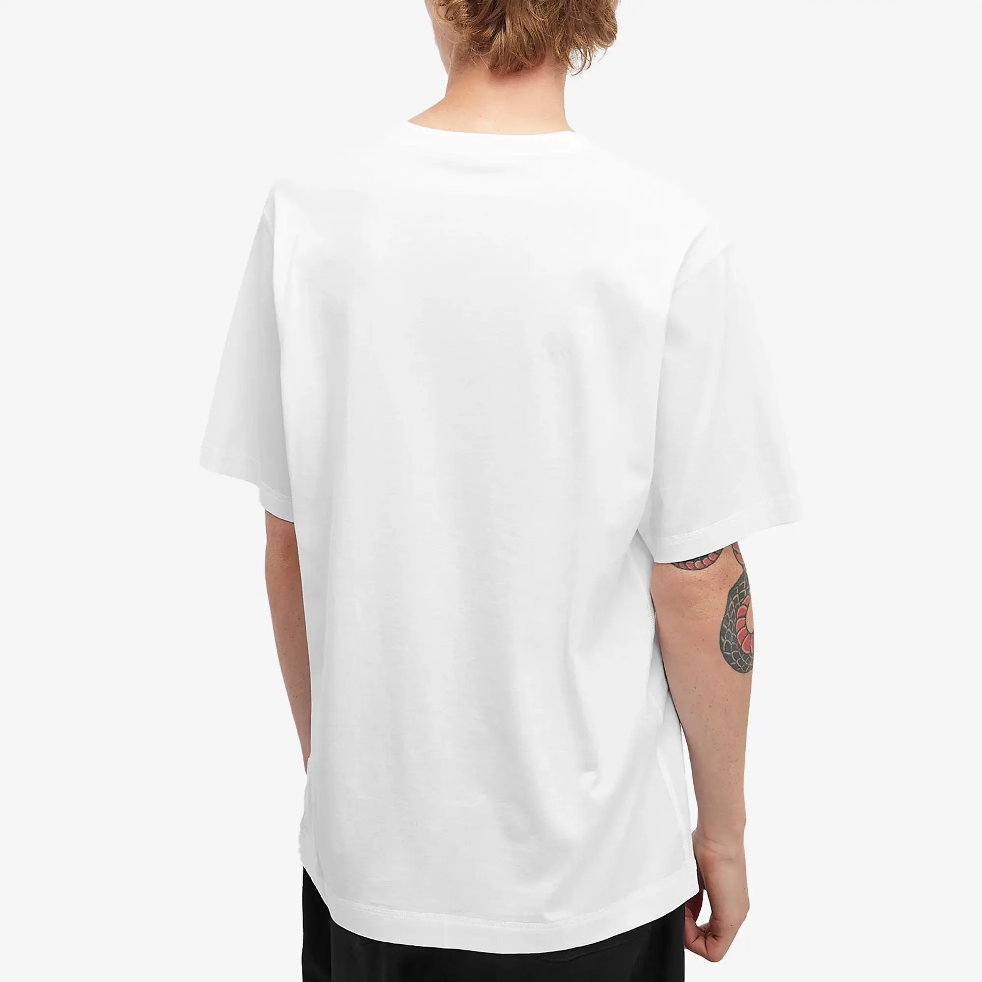 Dolce & Gabbana Men's Embroidered Badge Print T-Shirt White