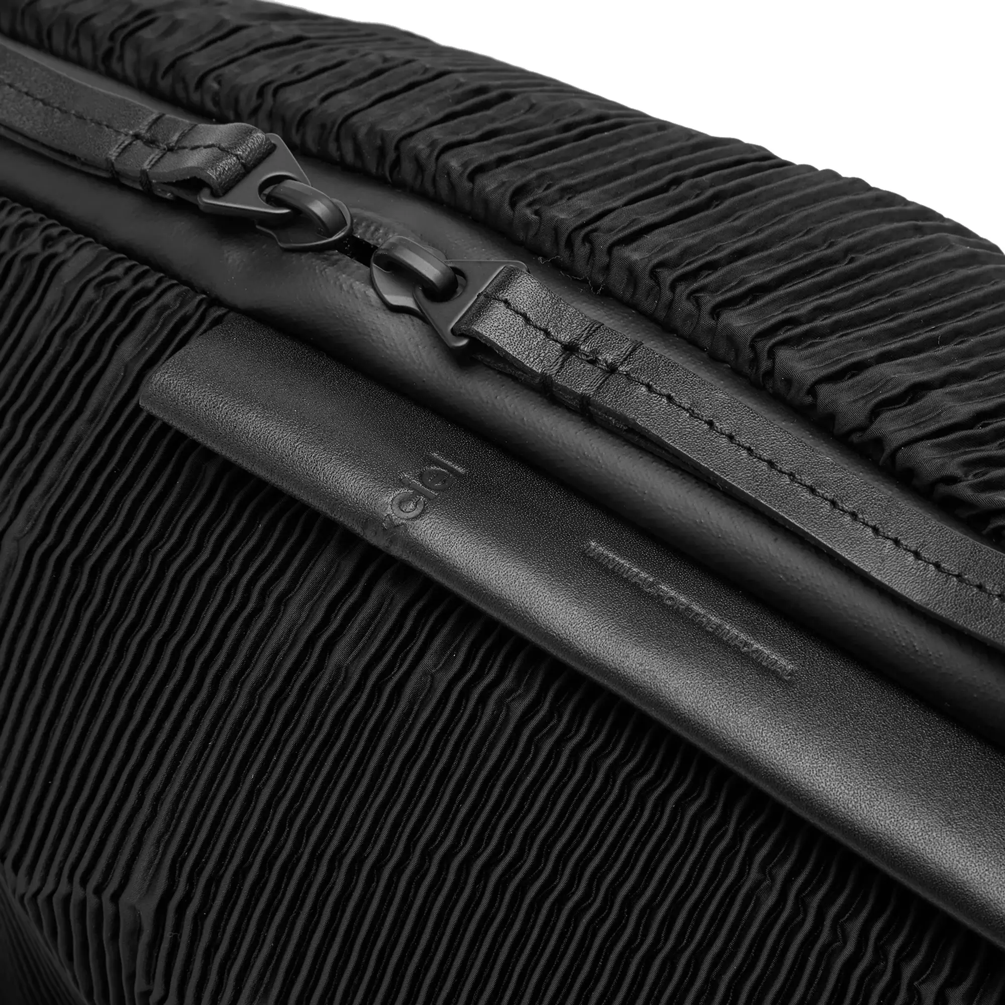 Cote&Ciel Orne Pleated Cross Body Bag Black