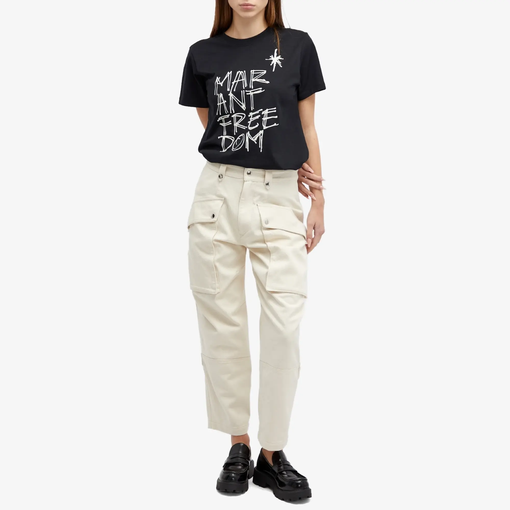 Isabel Marant Étoile Women's Jannick Cargo Pant Ecru