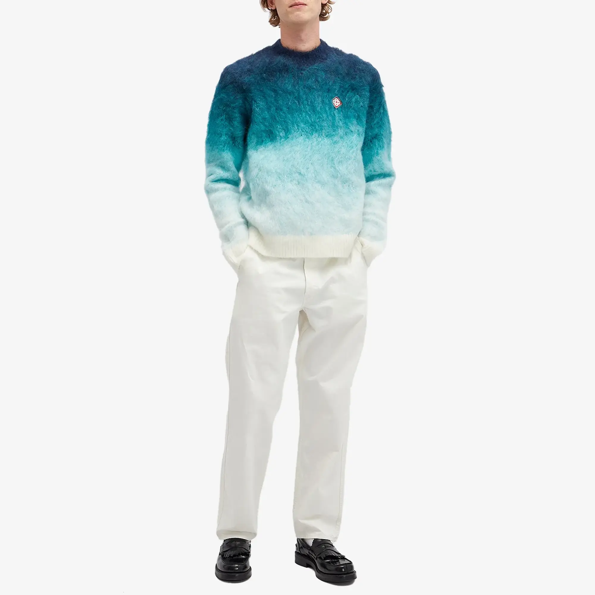 Casablanca Men's Gradient Mohair Jumper Midnight Gradient
