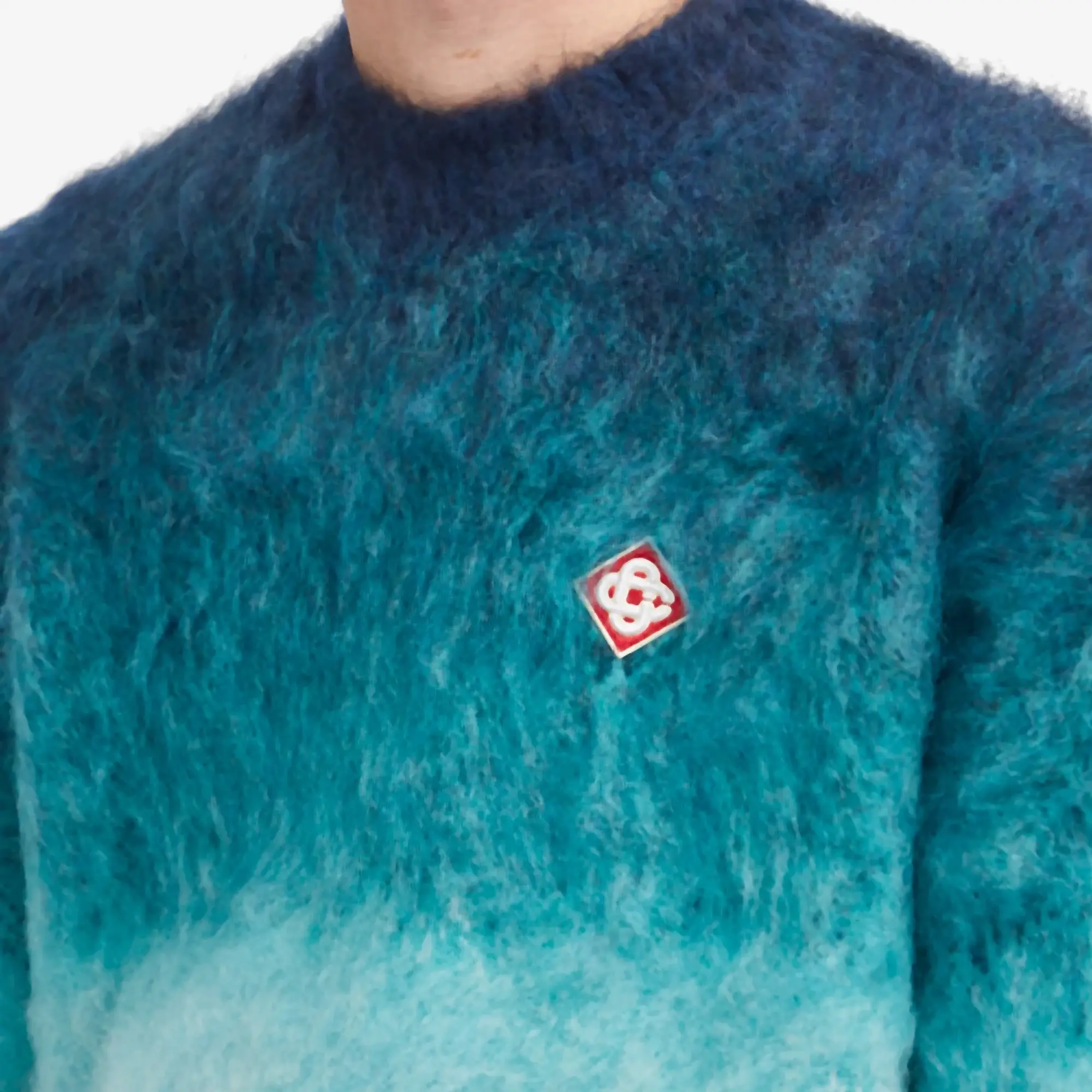 Casablanca Men's Gradient Mohair Jumper Midnight Gradient