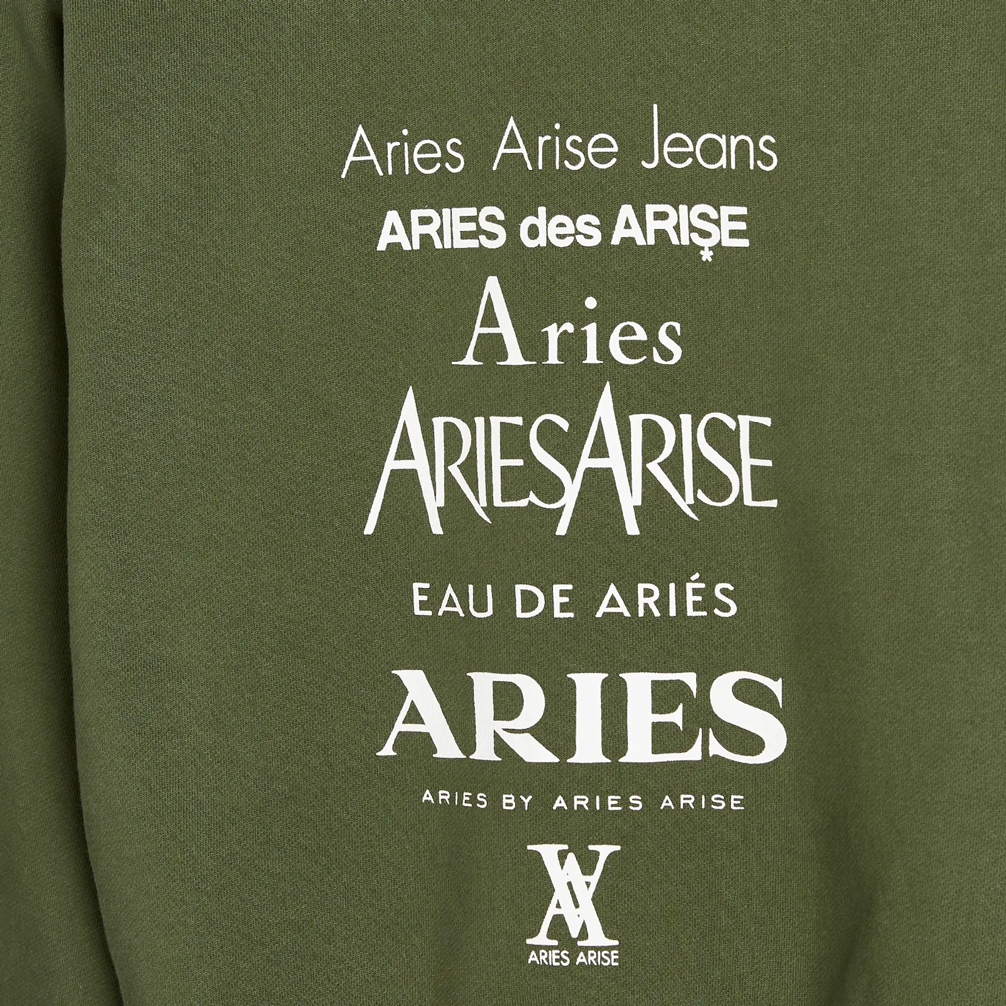 Aries Women's Baby Fit Perfume Sweatshirt Forest Green