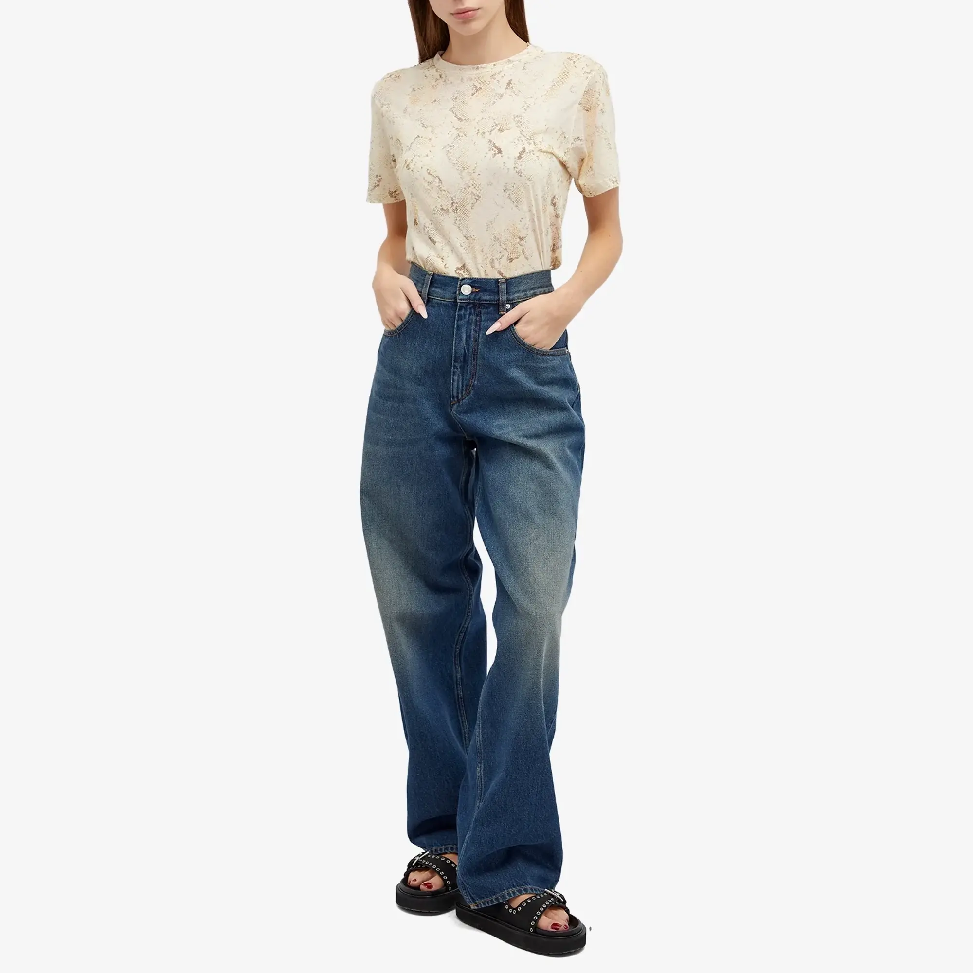 Isabel Marant Women's Pattern T-shirt Sand