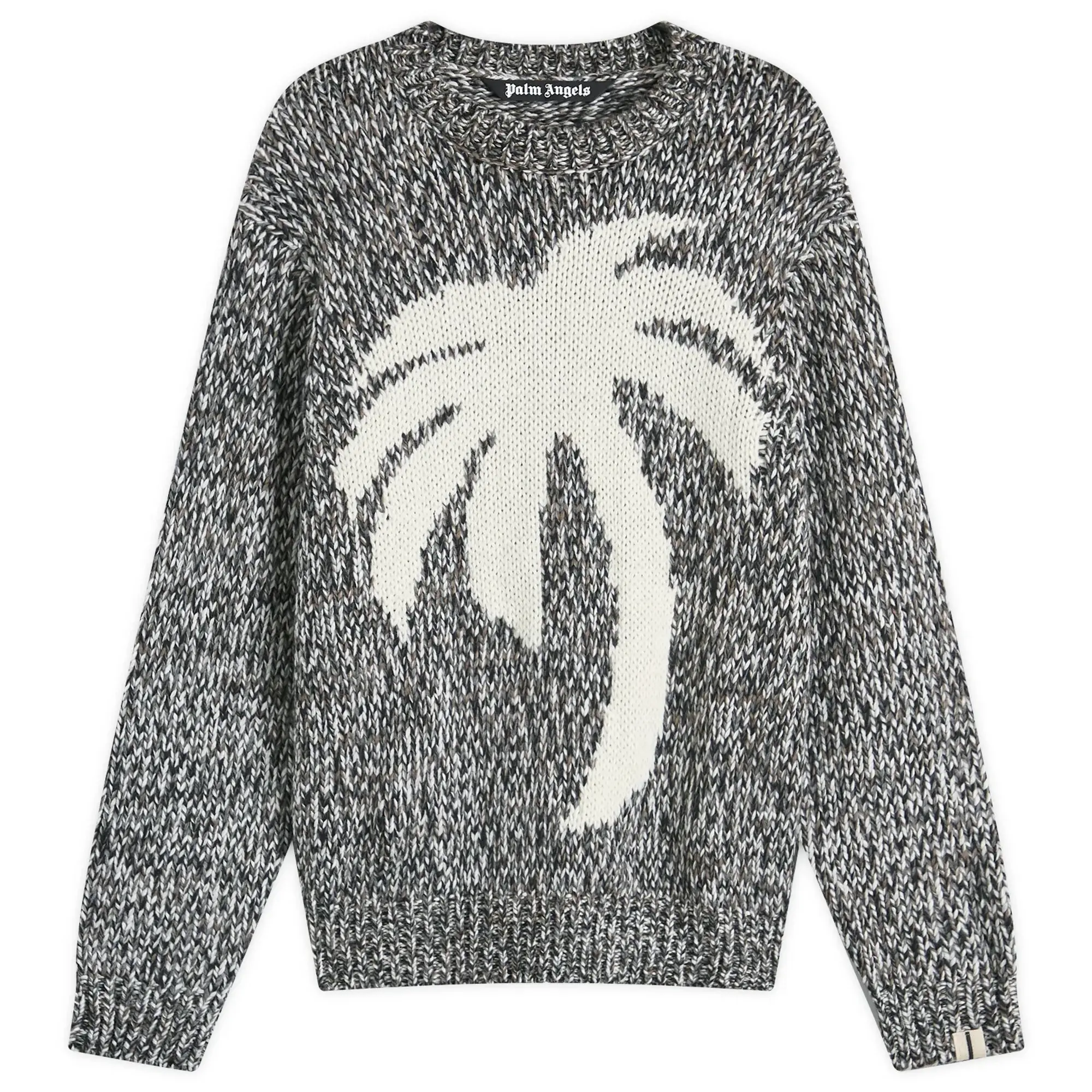 Palm Angels Men's Melange Palm Knit Grey