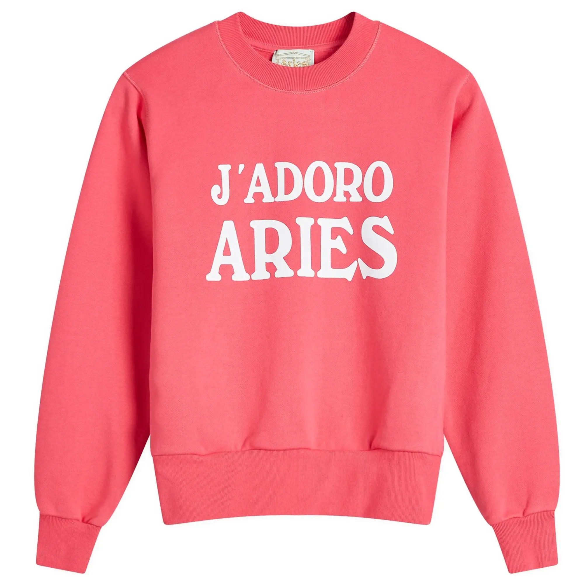 Aries Women's Baby Fit J'Adoro Sweatshirt Magenta