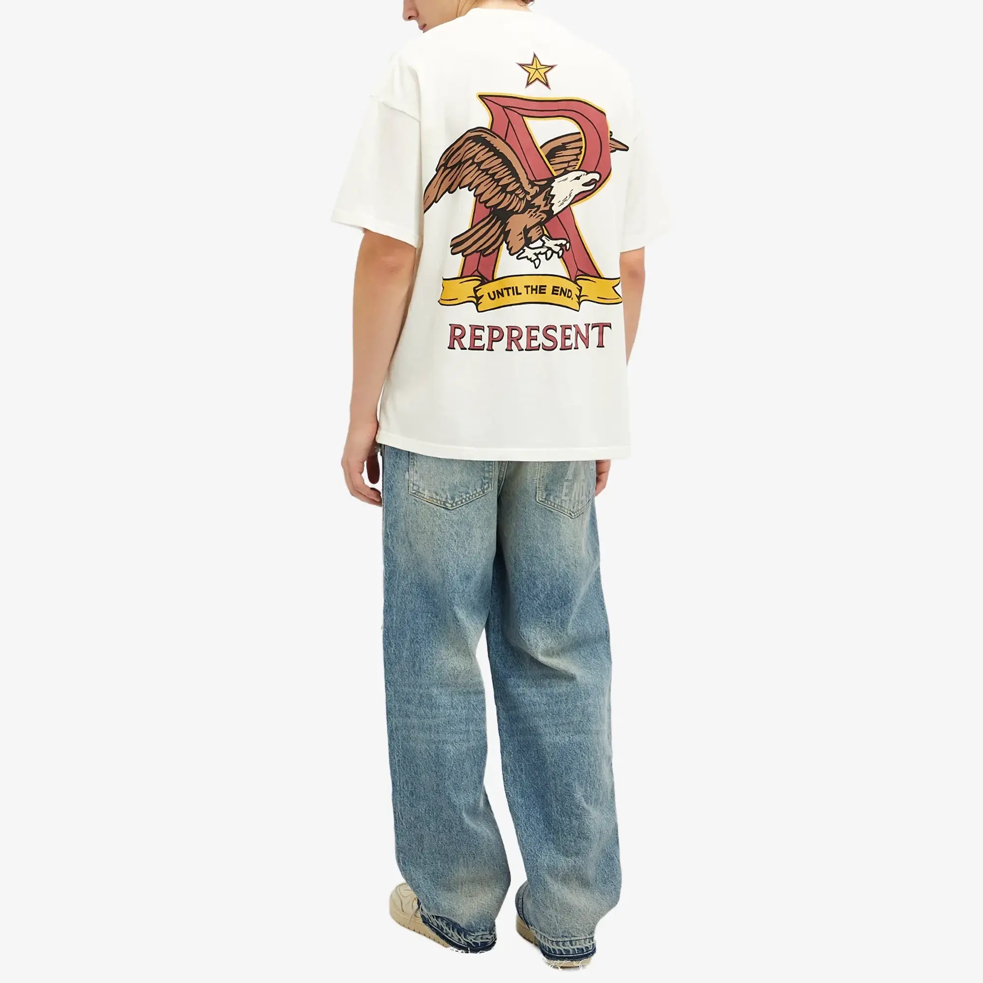 END. x Represent Eagles T-Shirt Flat White