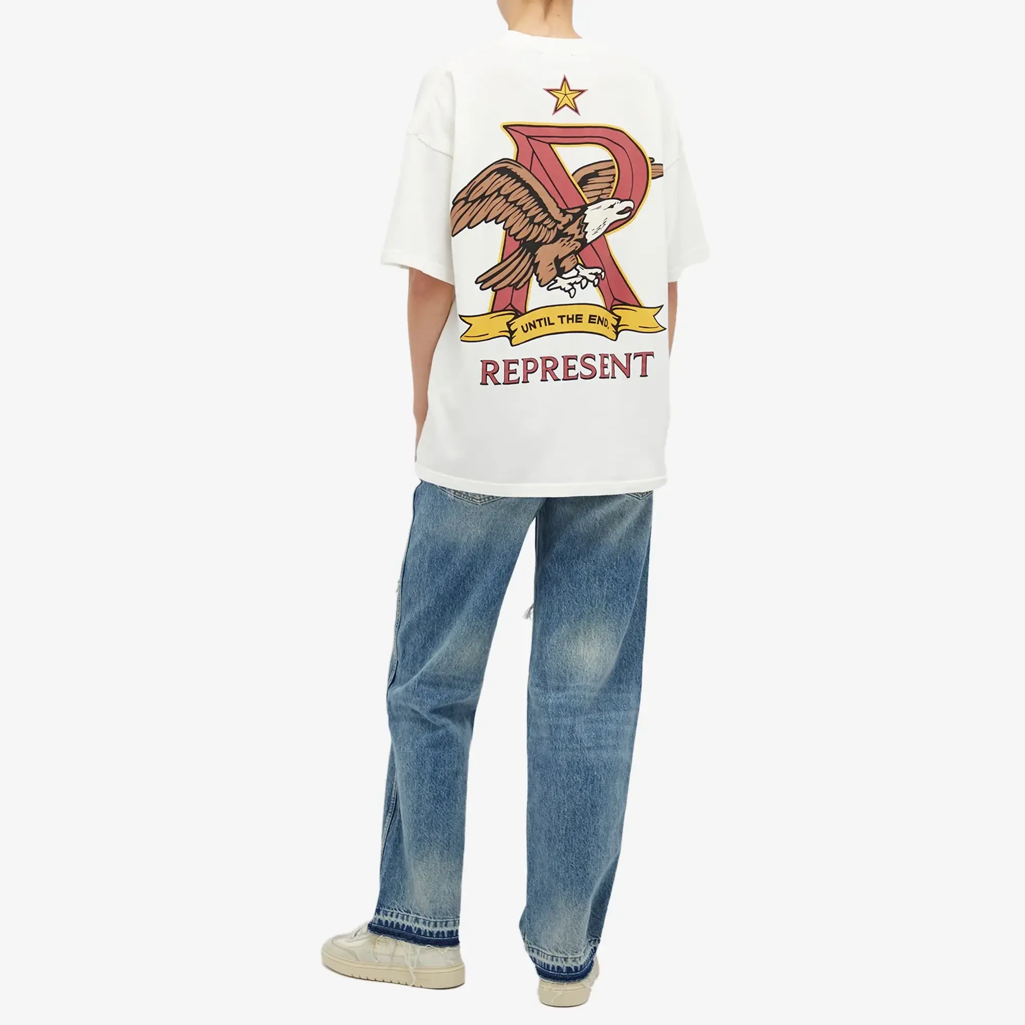 END. x Represent Eagles T-Shirt Flat White