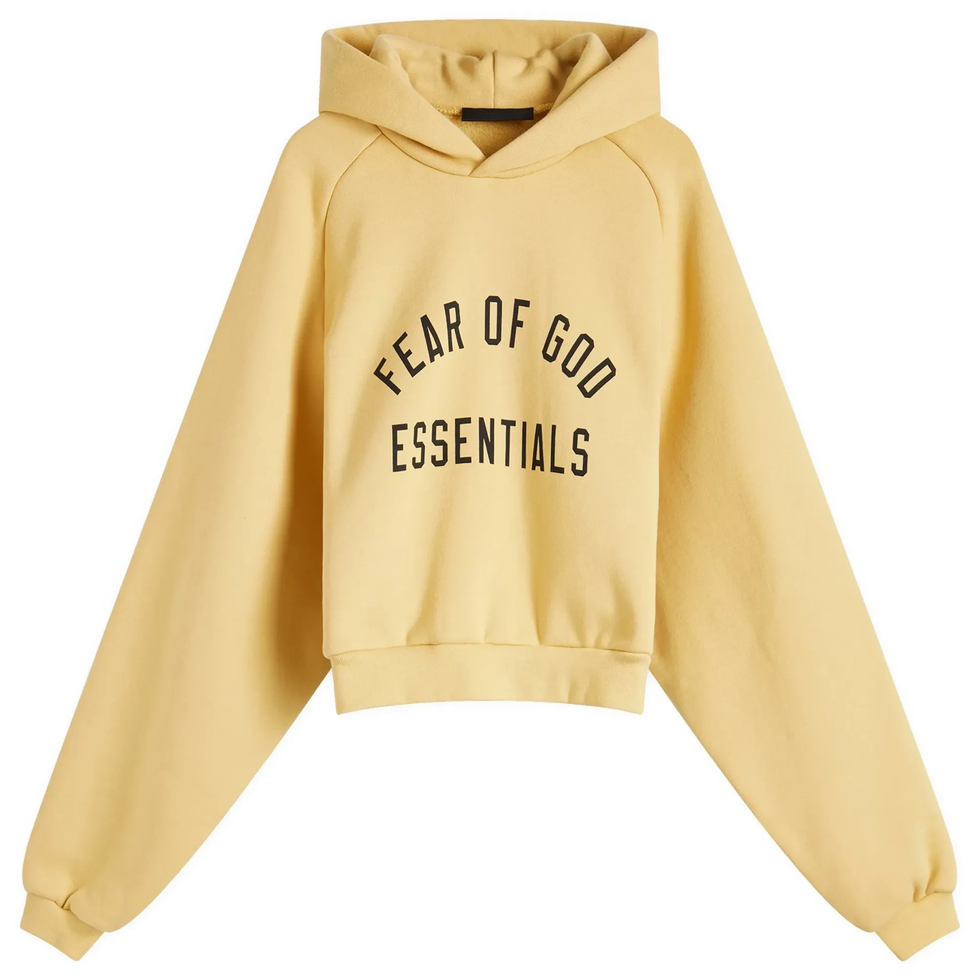 Fear of God ESSENTIALS Women's Fleece Cropped Hoodie Amber