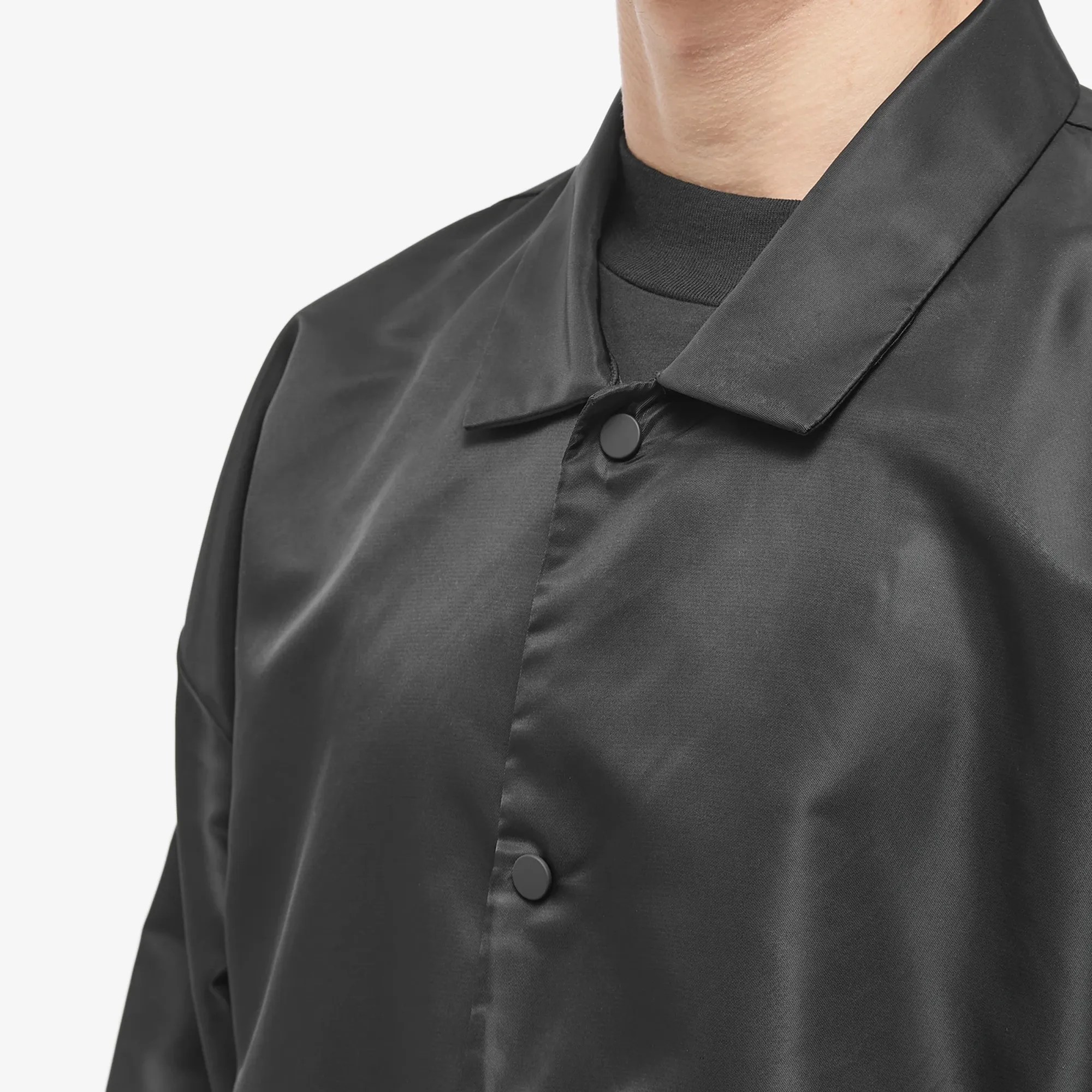 Fear of God ESSENTIALS Men's Core 23 Coach Jacket Black | 202SP232010F ...