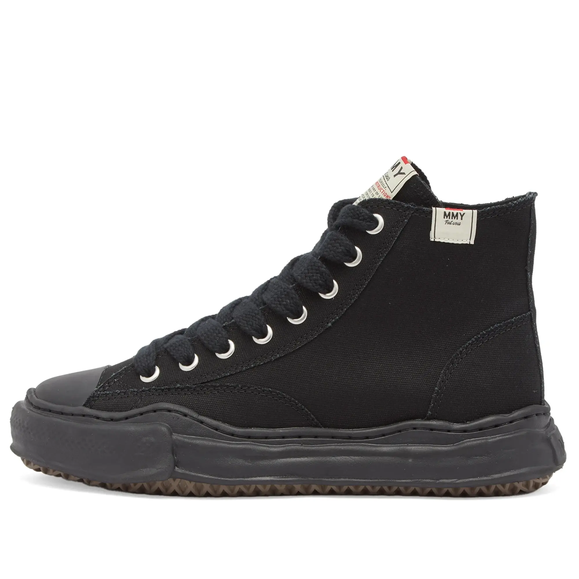 Maison MIHARA YASUHIRO Men's Peterson Original Hi Sneaker Black/Black